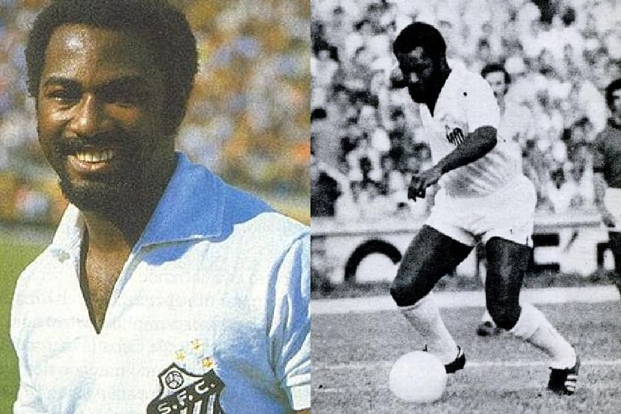 Edu, o habilidoso ídolo do Santos, no acervo da PLACAR