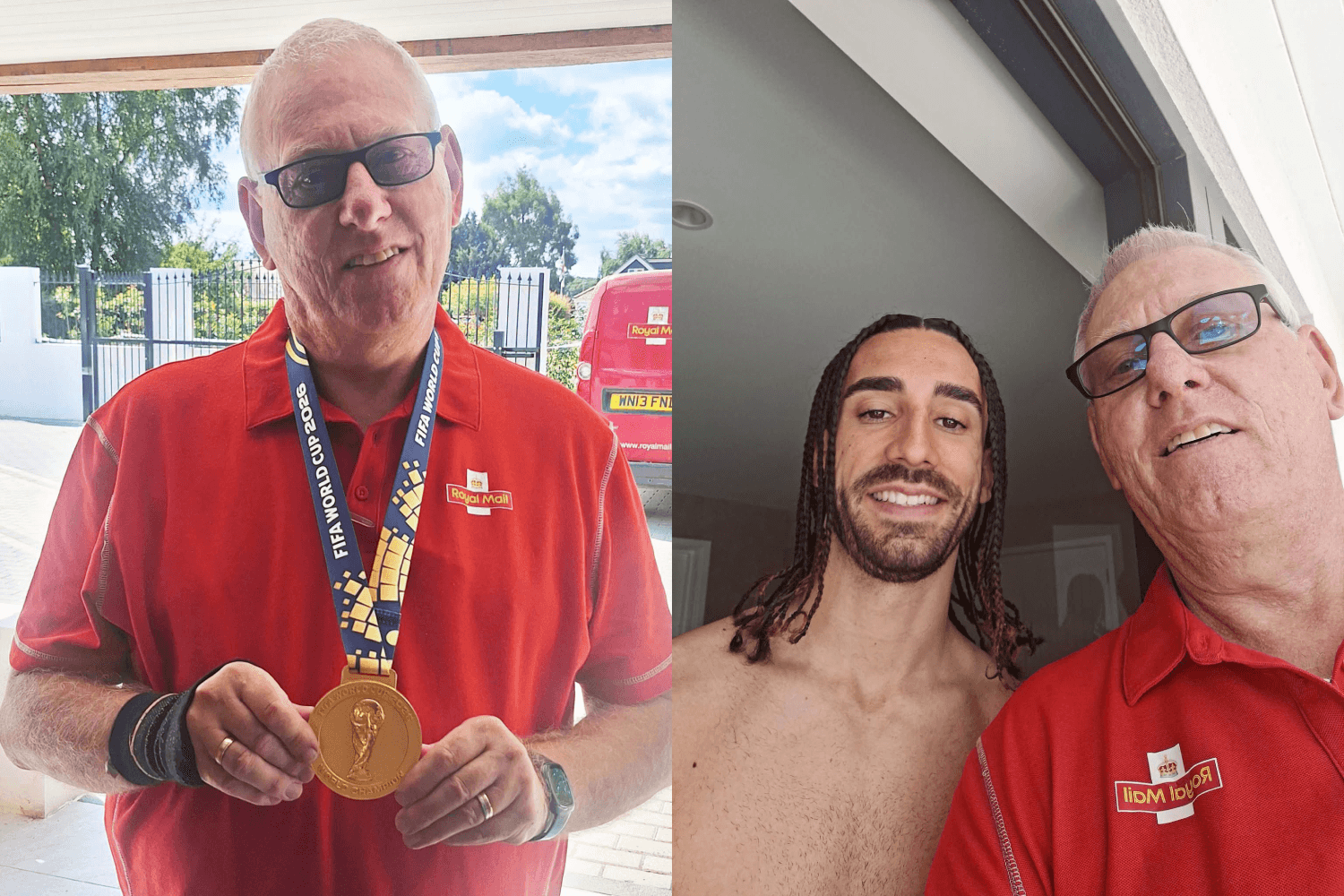 Cucurella empresta medalha da Copa do Mundo para carteiro