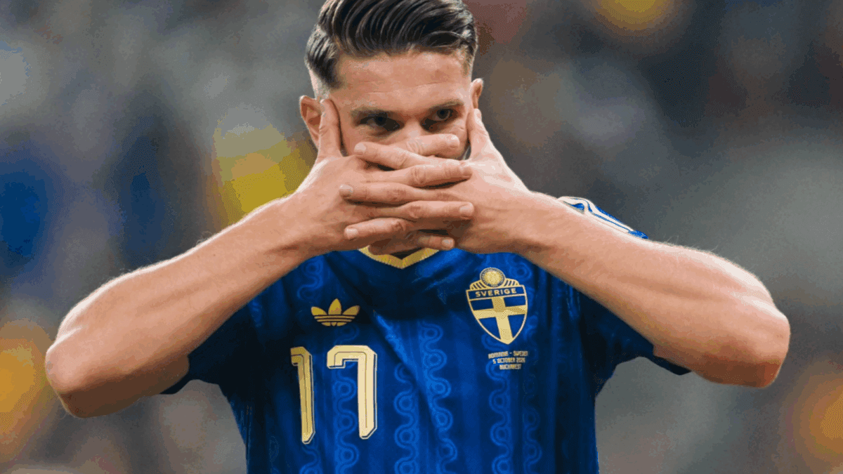 Gyokeres, da Suécia, bate marca histórica de gols por seleções; veja número
