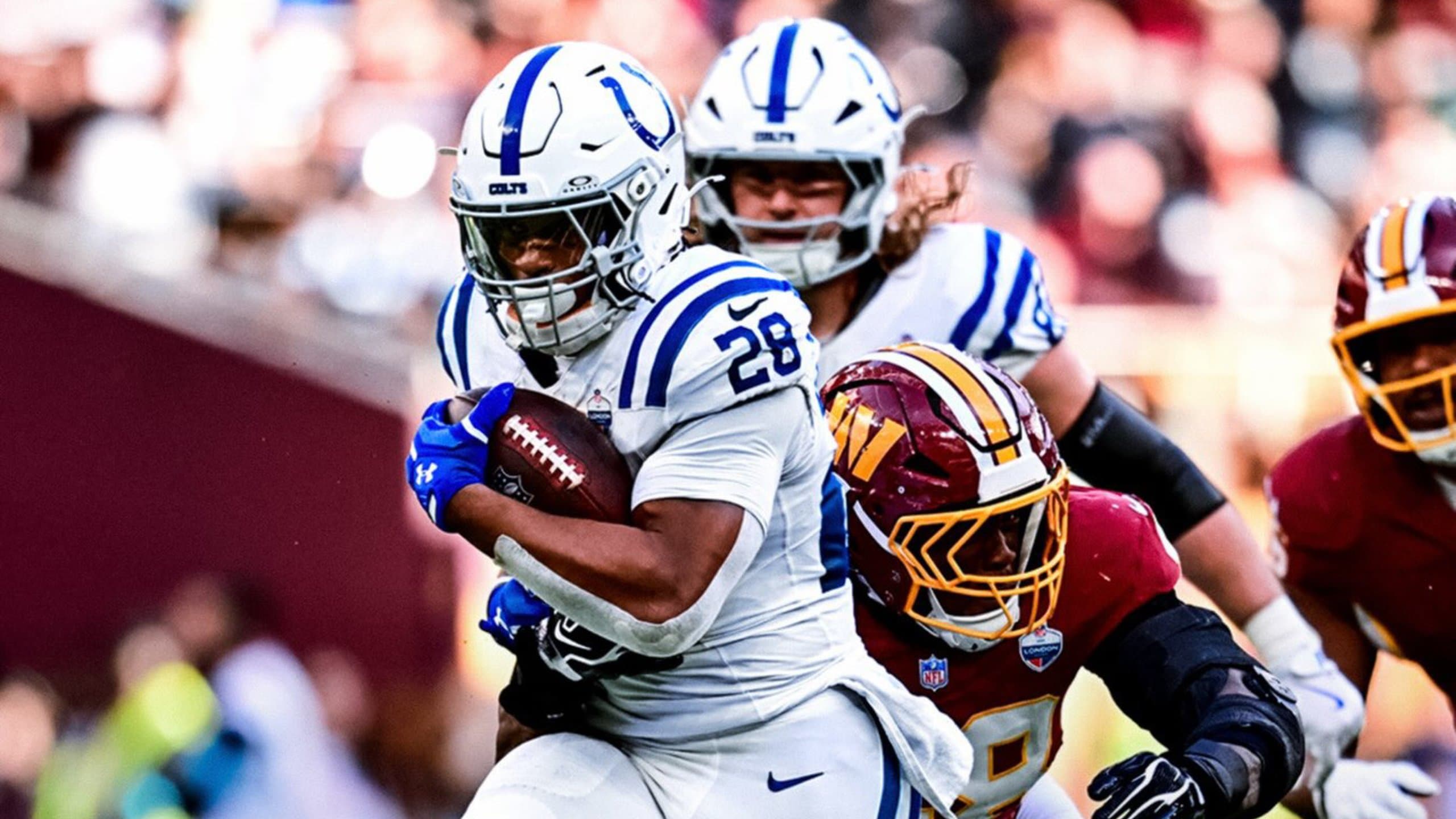 NFL Londres: Colts vencem Commanders com dois touchdowns terrestres