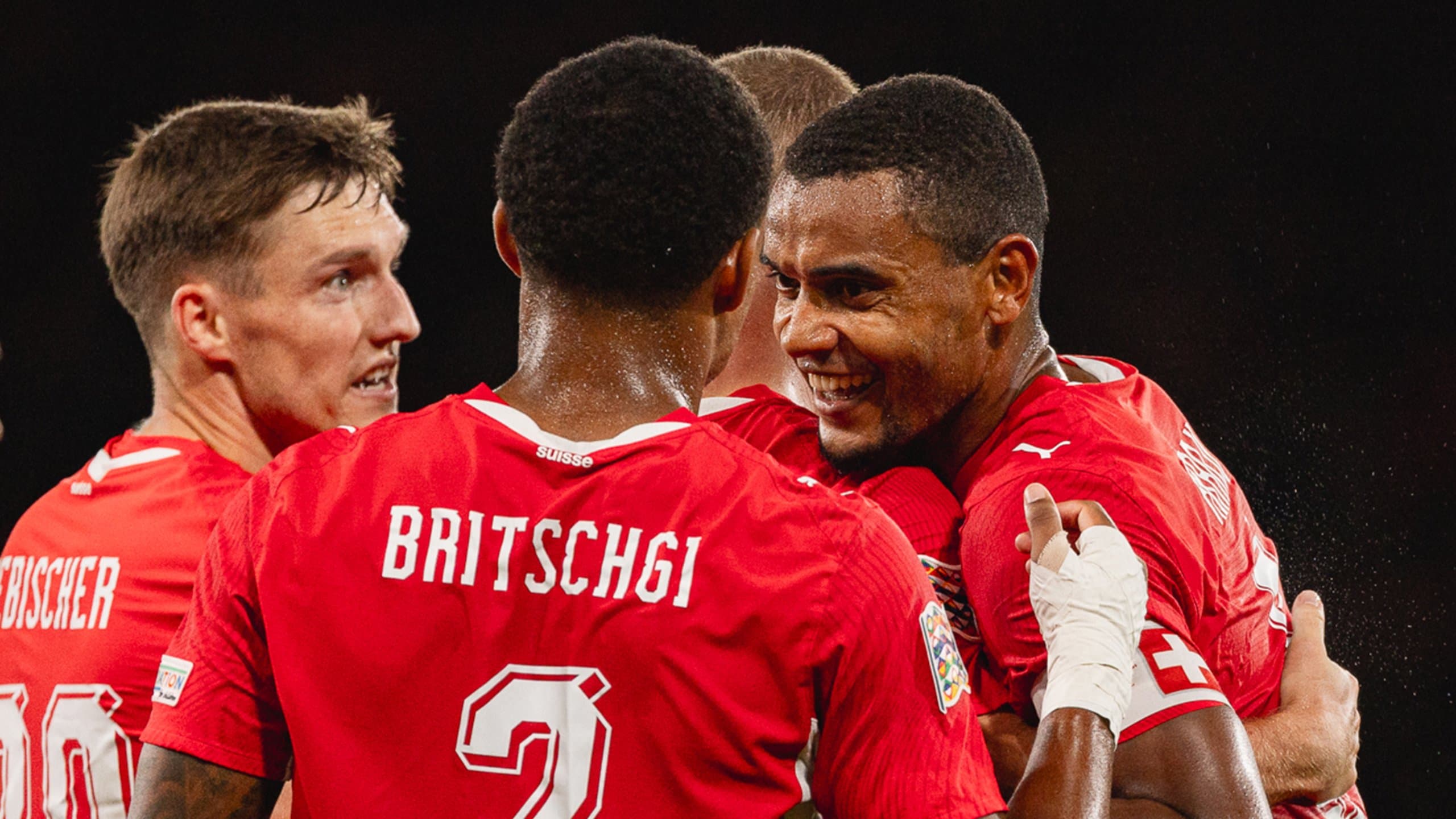 Suíça vira sobre a Eslovênia e mantém 100% na Nations League
