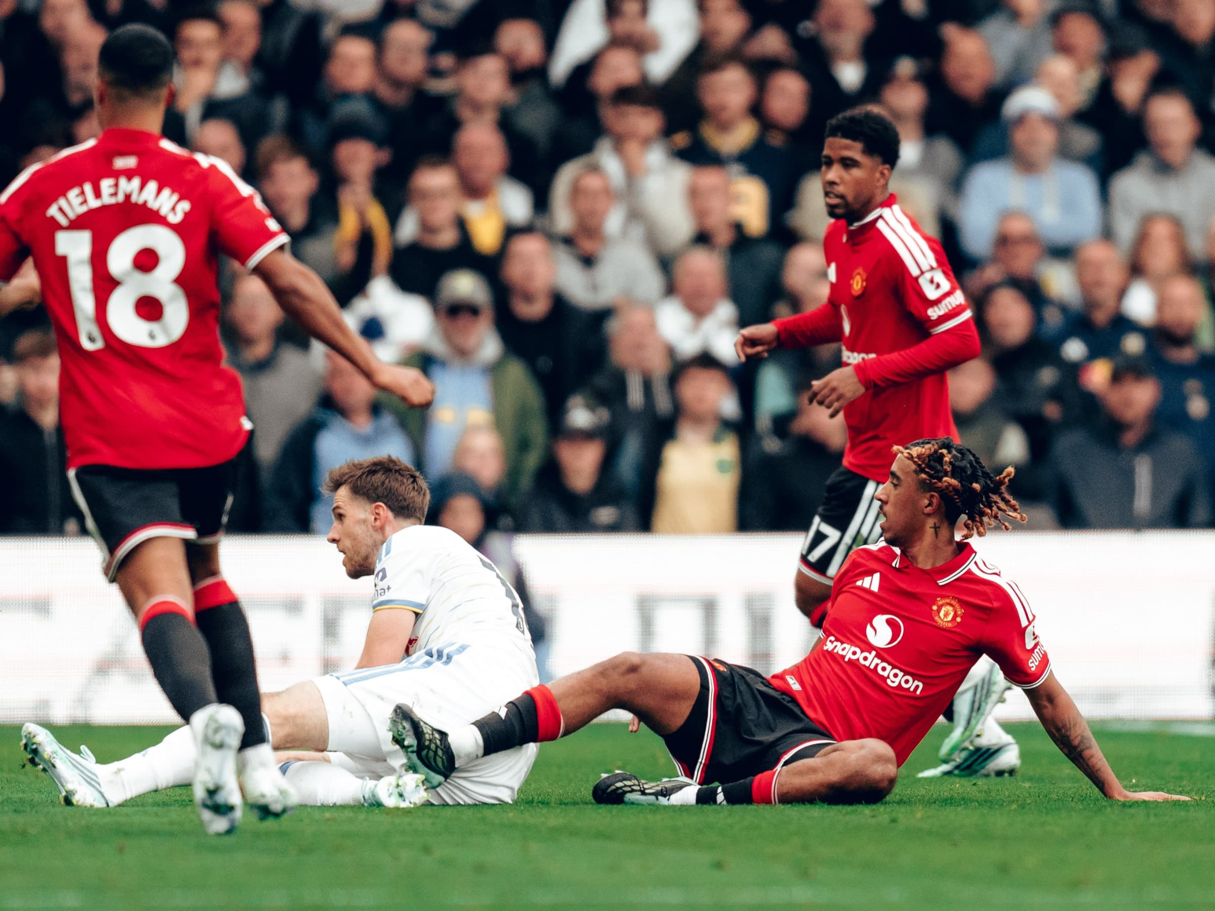 Leeds e Manchester United ficaram no 1 a 1 - Foto: Divulgação/Manchester United