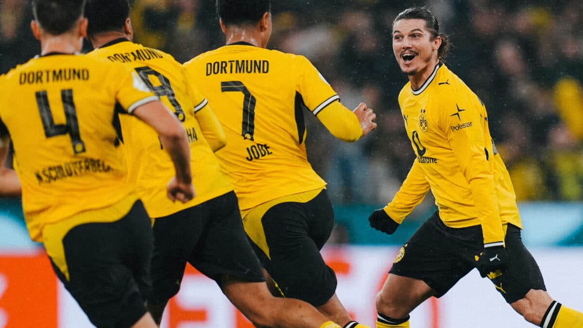 Dortmund vence o Bremen com gol nos acréscimos e avança na Copa da Alemanha