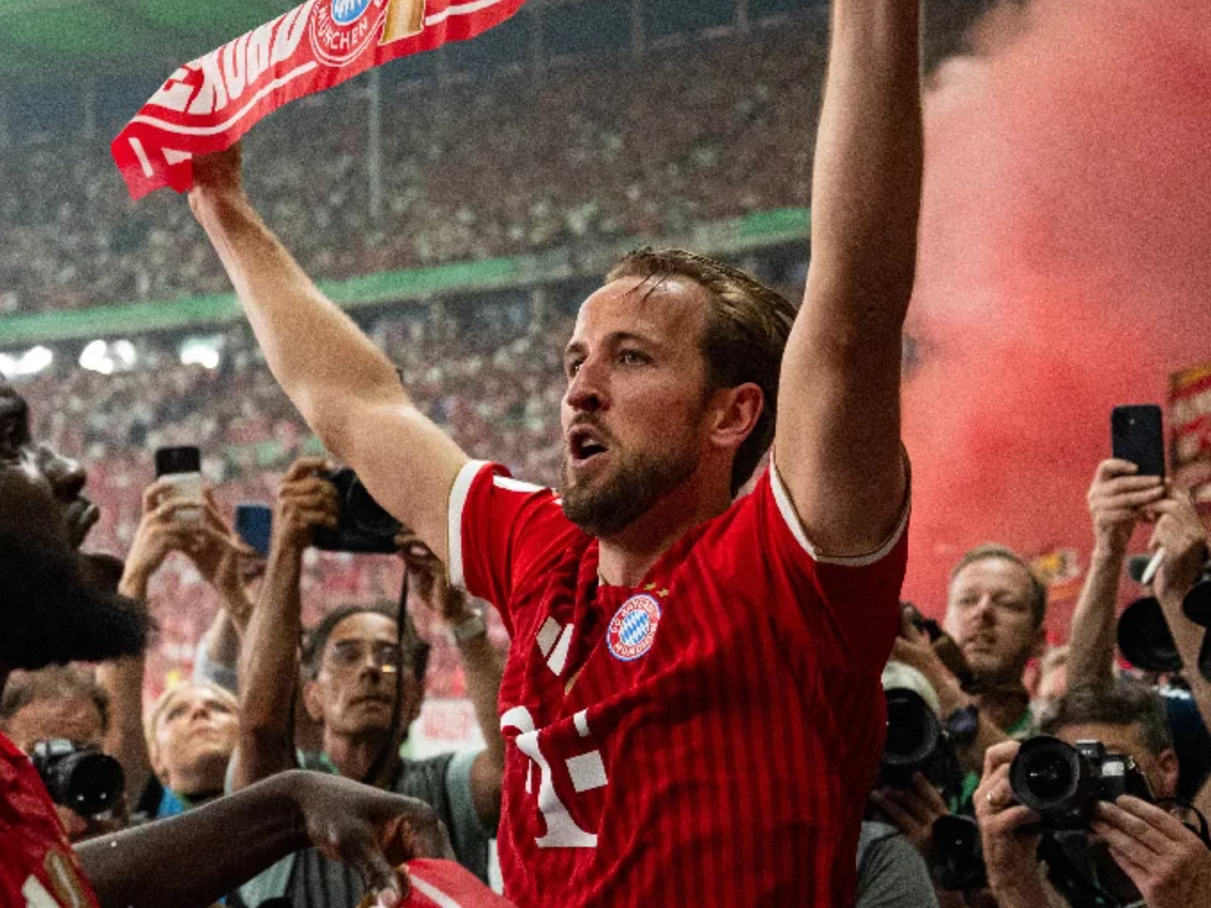 Harry Kane decidiu a final da Copa da Alemanha - Foto: Divulgação / FC Bayern