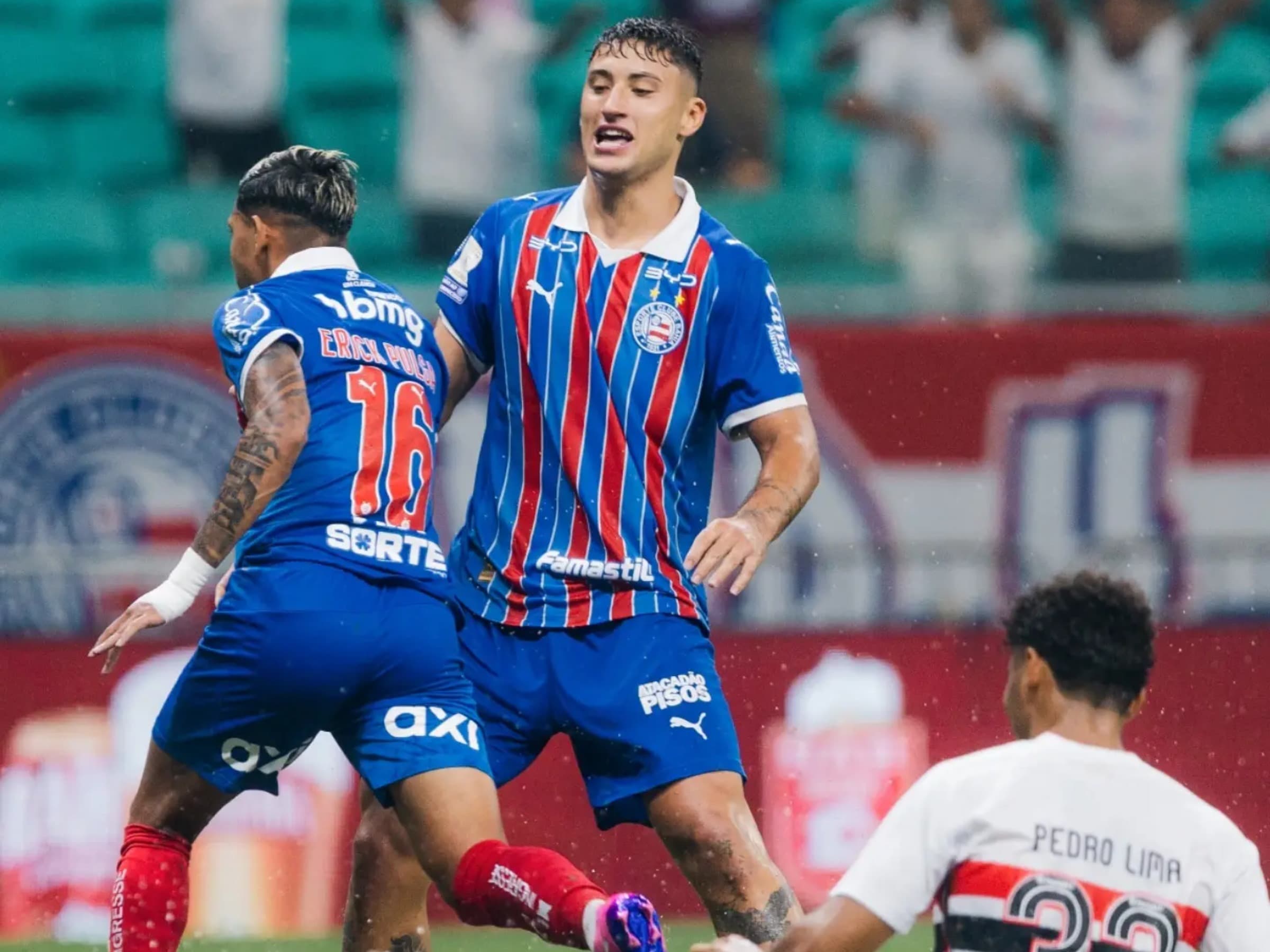 Bahia supera o São Paulo por 3 a 2 pelo Brasileirão e sobe para o sexto lugar