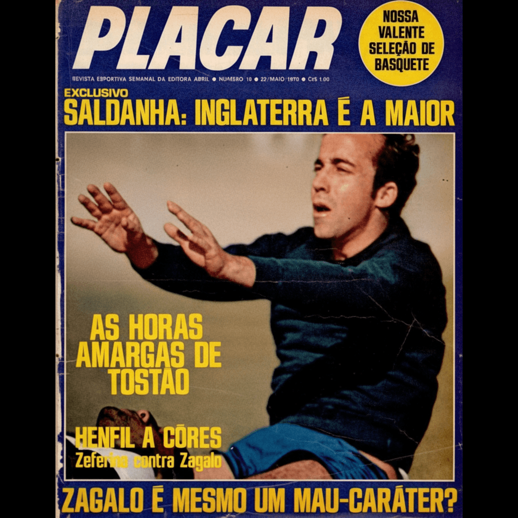 Capa da edição Saldanha: Inglaterra é a maior da revista PLACAR