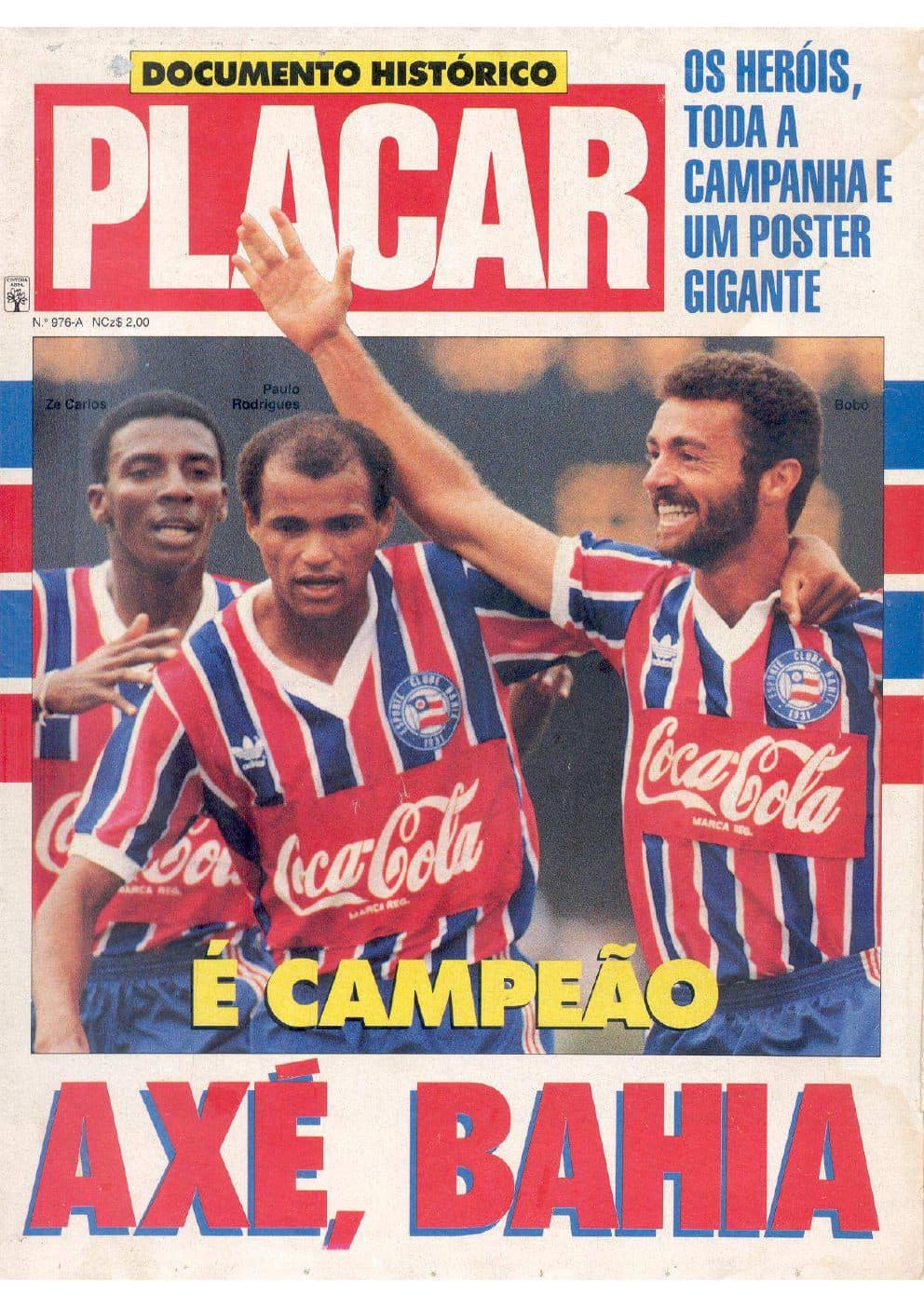 Capa da edição 1989-EDIÇÃO BAHIA C.B. 88 da revista PLACAR