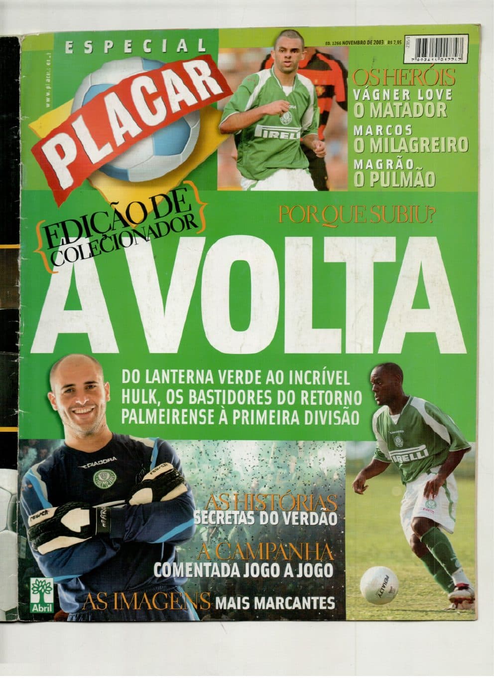 Capa da edição Nº 1266A da revista PLACAR