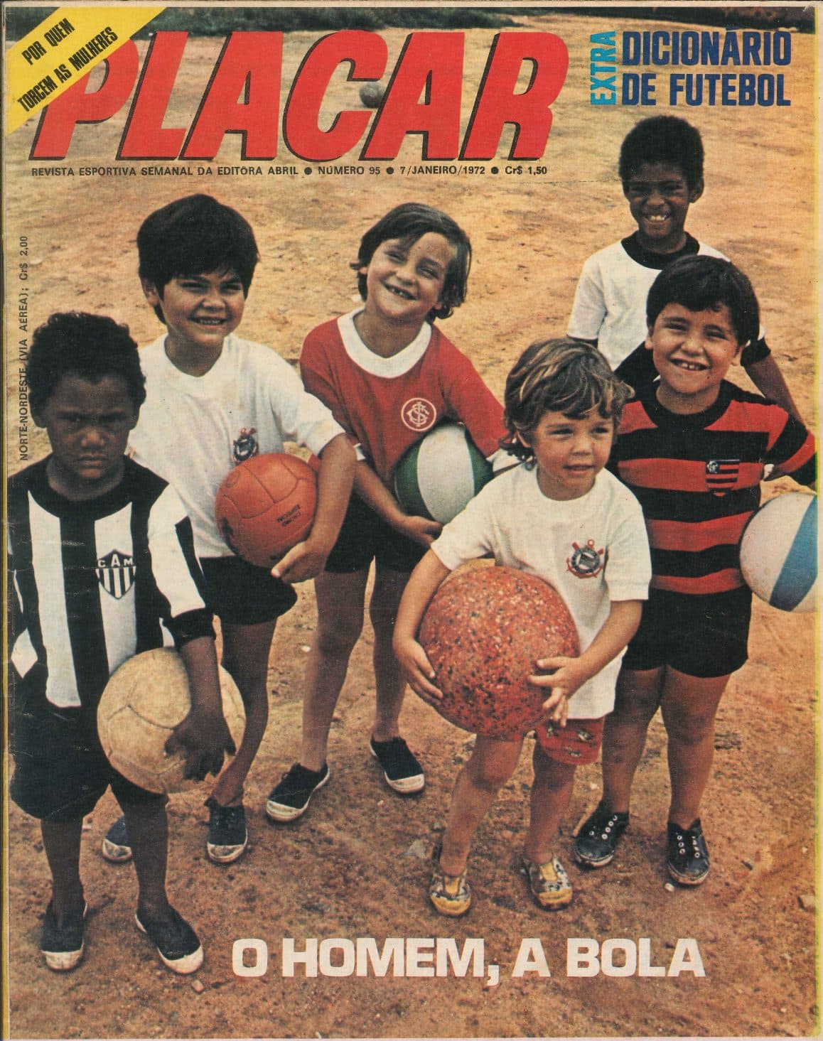 Capa da edição O Homem, A Bola da revista PLACAR