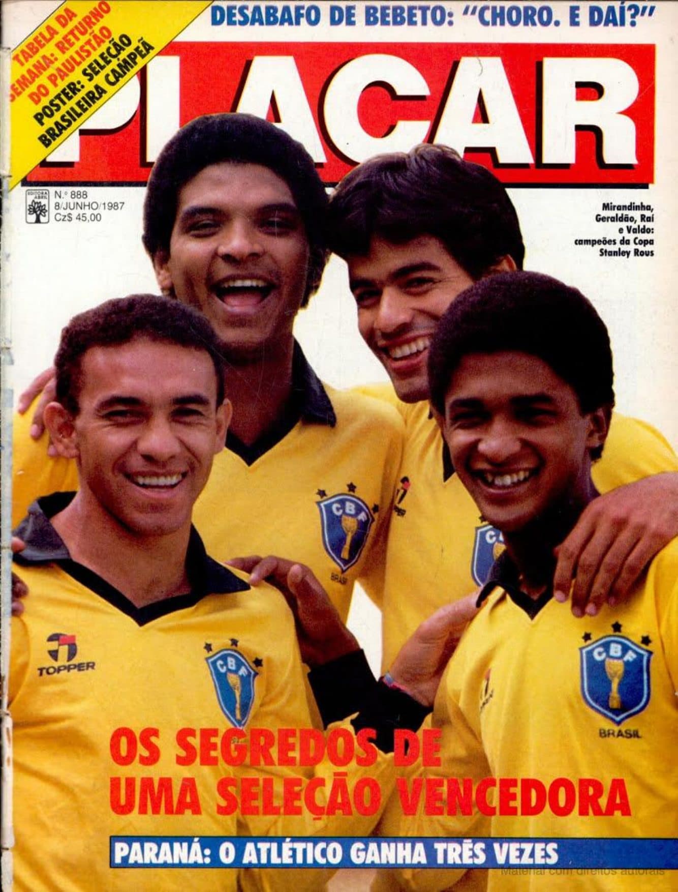 Capa da edição Os segredos de uma seleção vencedora da revista PLACAR