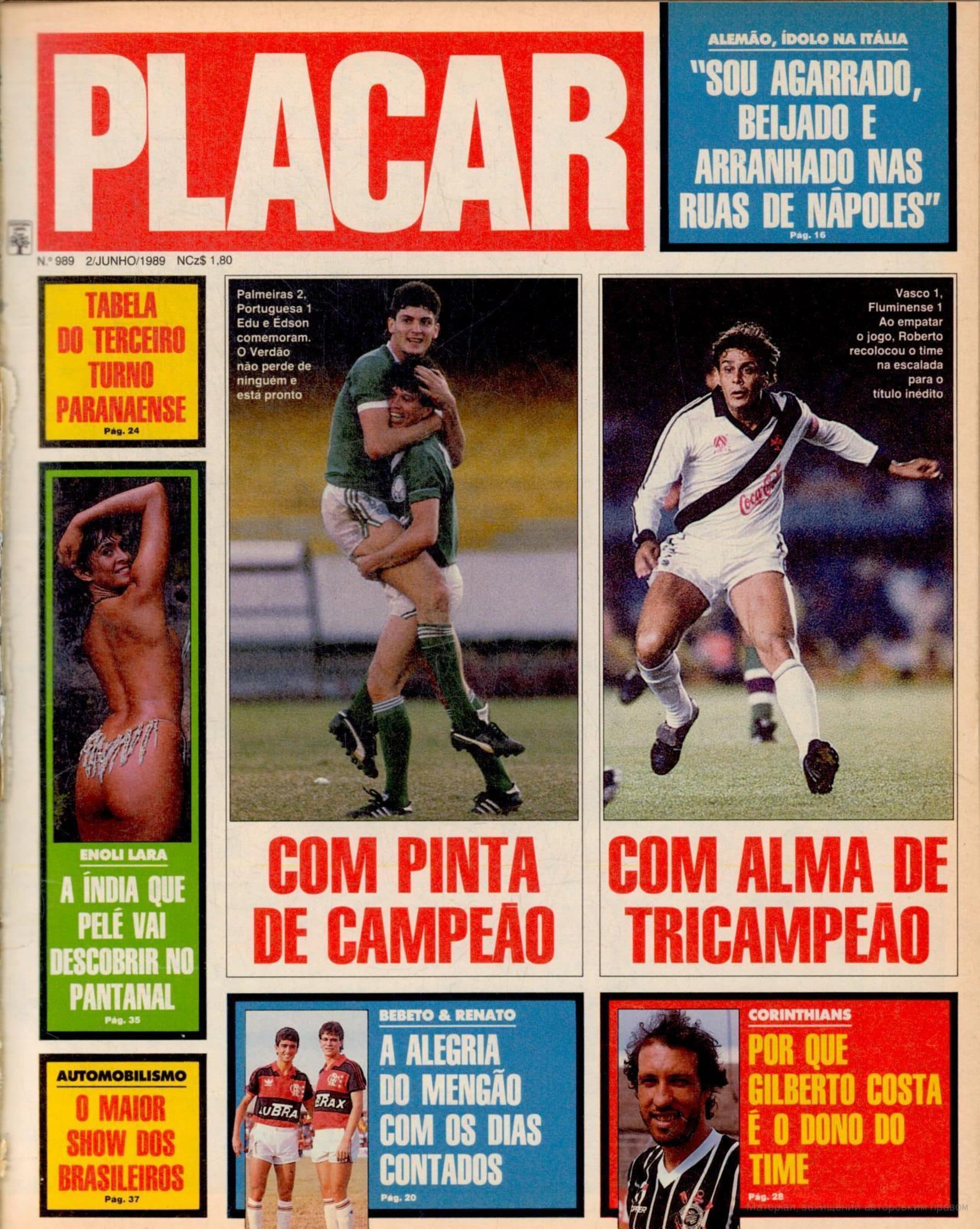 Capa da edição Nº 989 da revista PLACAR