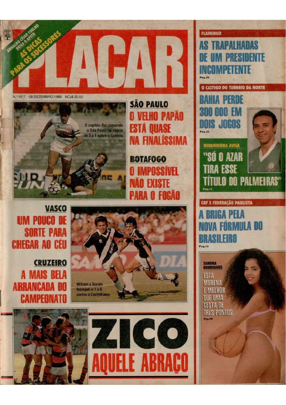 Capa da edição Nº 1017 da revista PLACAR