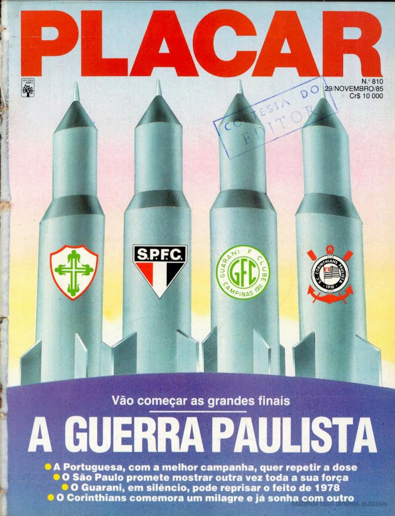 Capa da edição Nº 810 da revista PLACAR