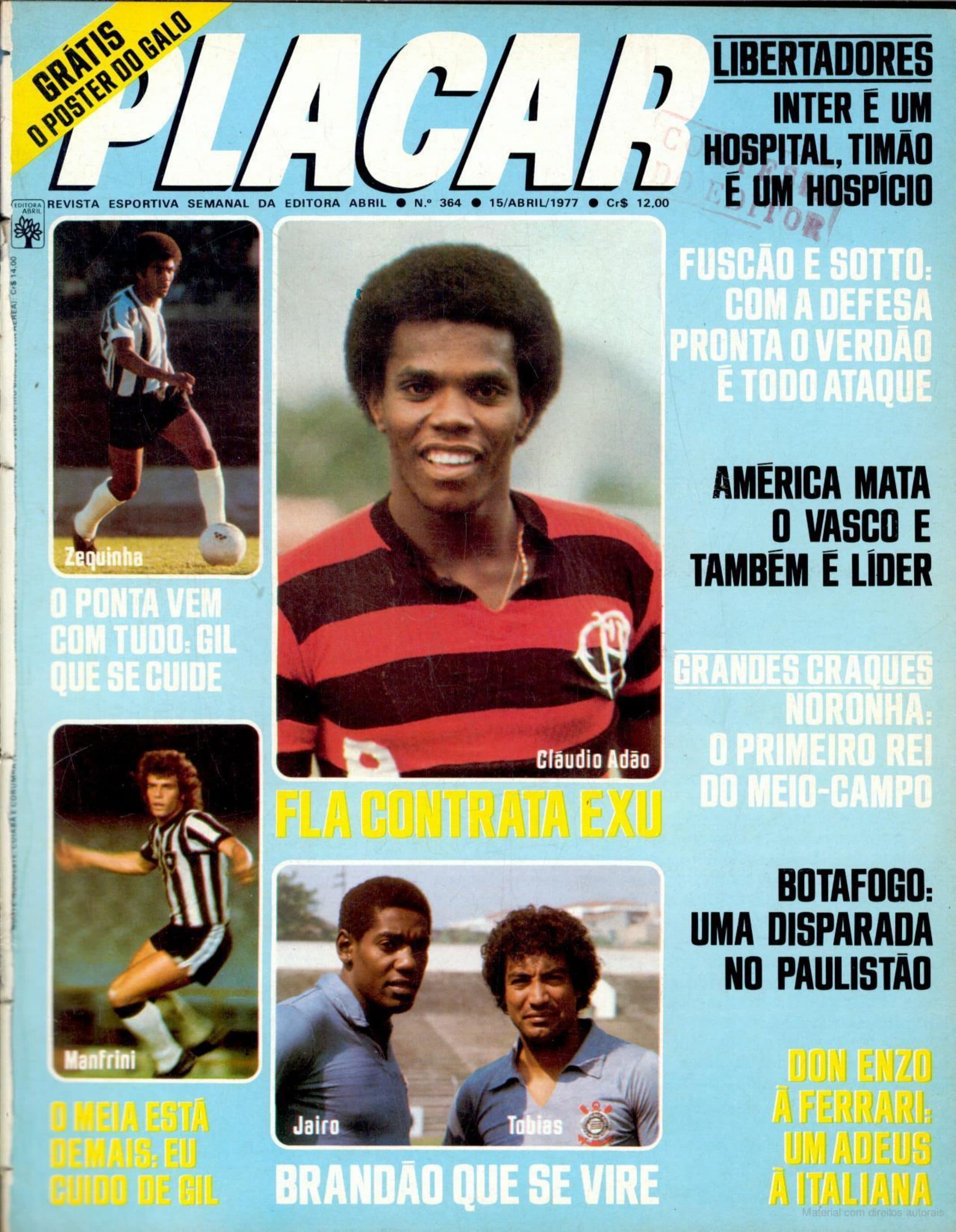 Capa da edição Libertadores: Inter é um hospital, Timão é um hospício da revista PLACAR