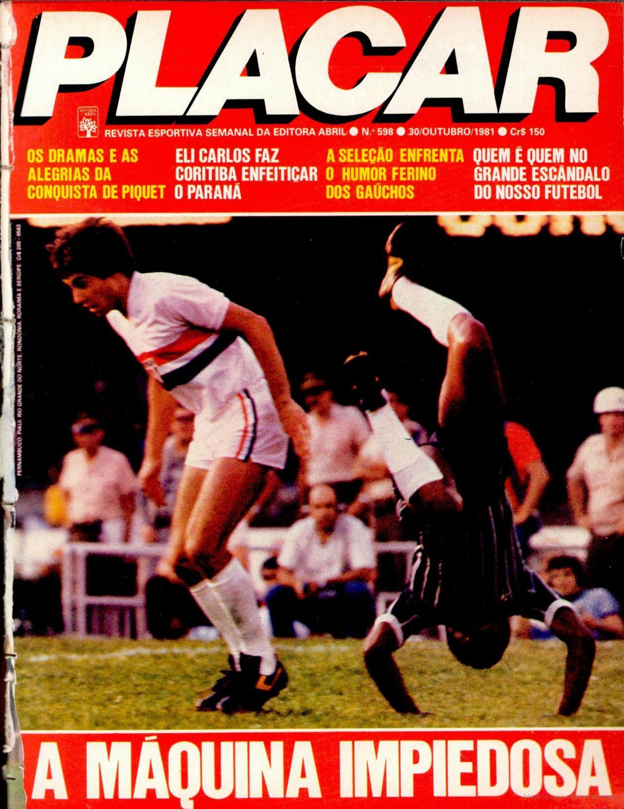 Capa da edição A Máquina Impiedosa da revista PLACAR