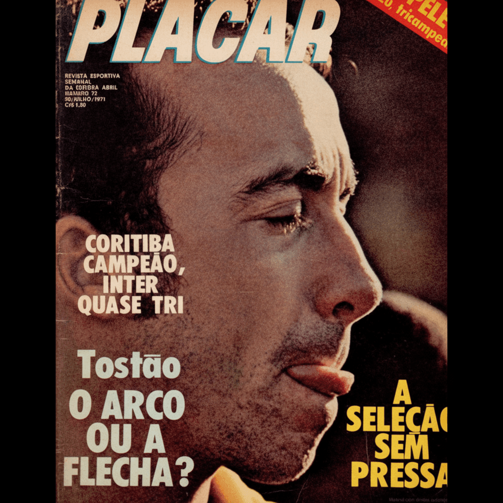 Capa da edição Coritiba Campeão, Inter Quase Tri da revista PLACAR