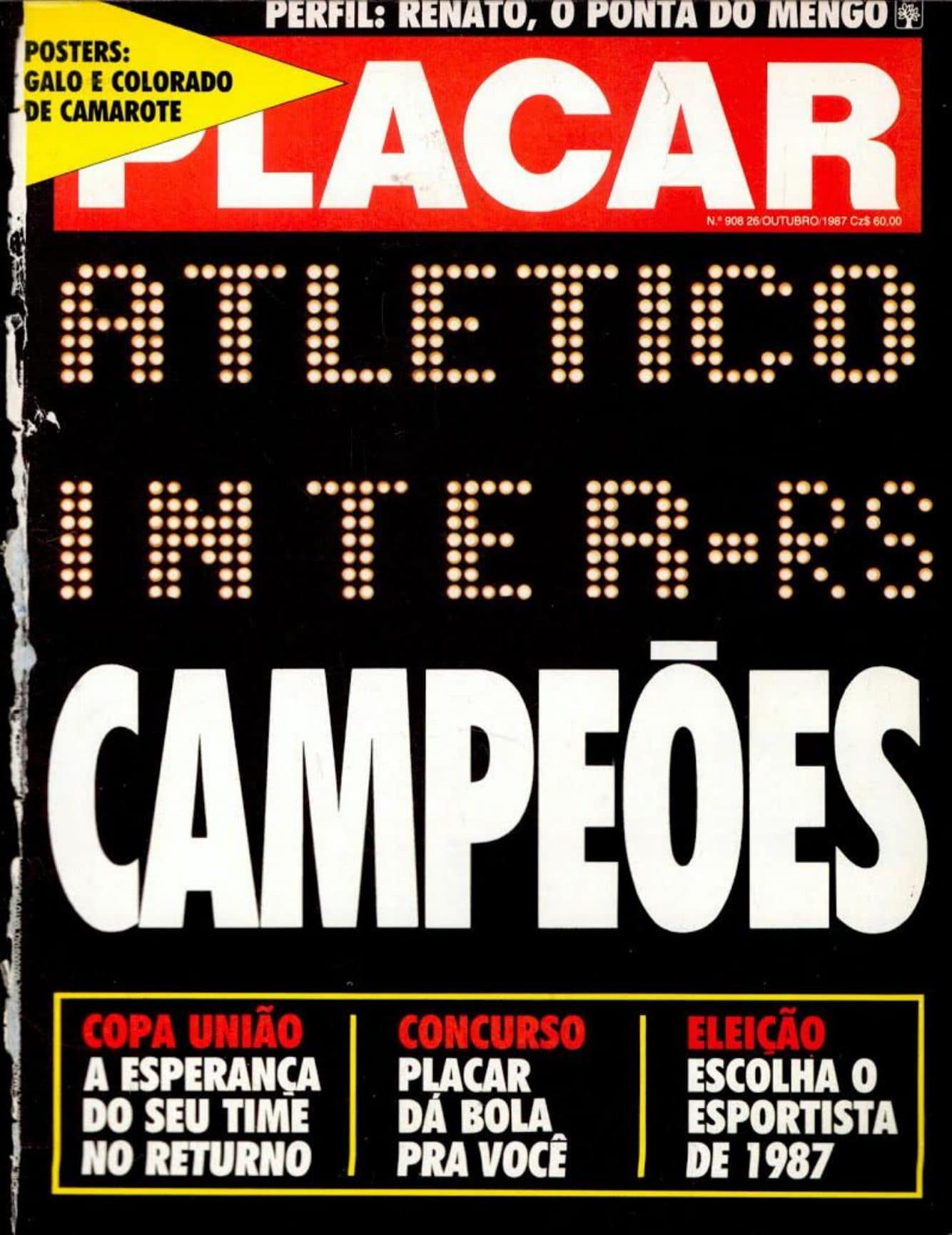 Capa da edição Atletico e Inter-RS Campeões da revista PLACAR