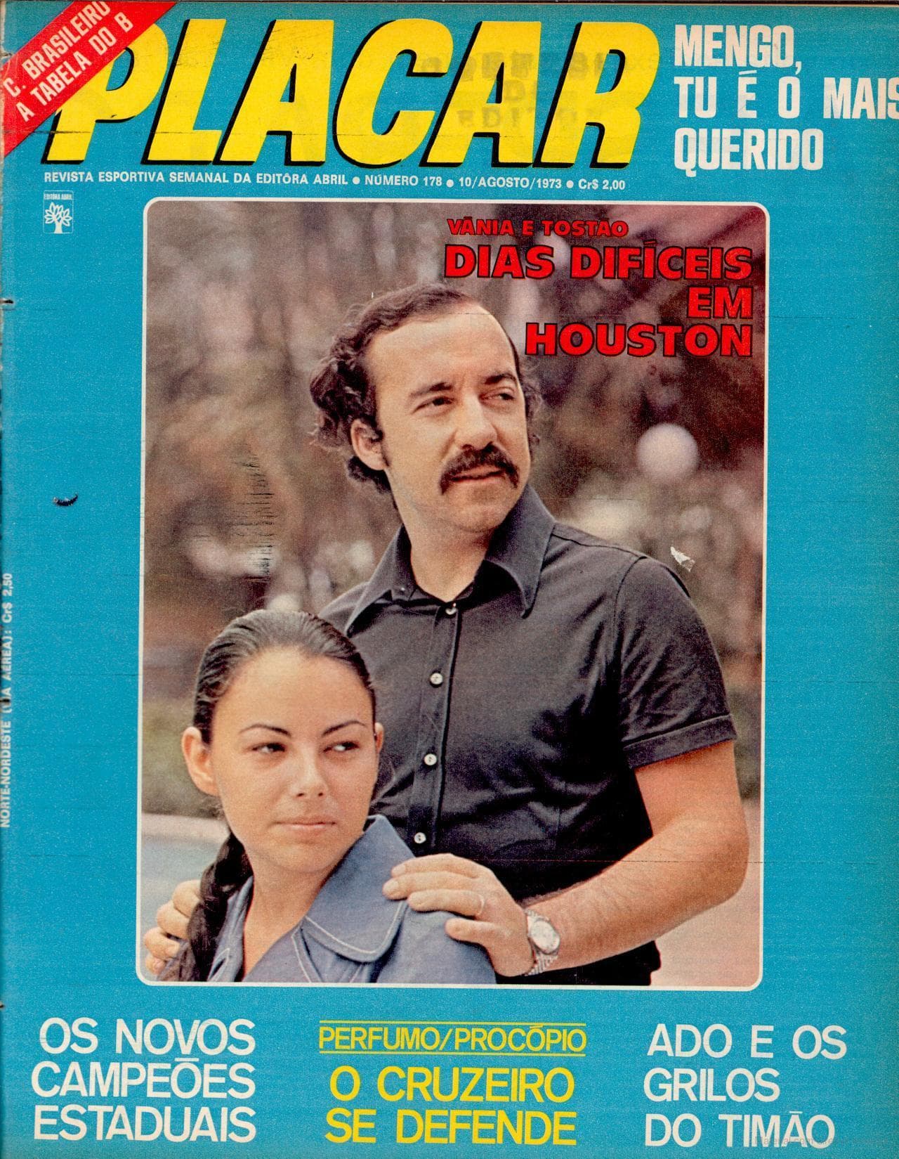 Capa da edição Dias difíceis em Houston da revista PLACAR