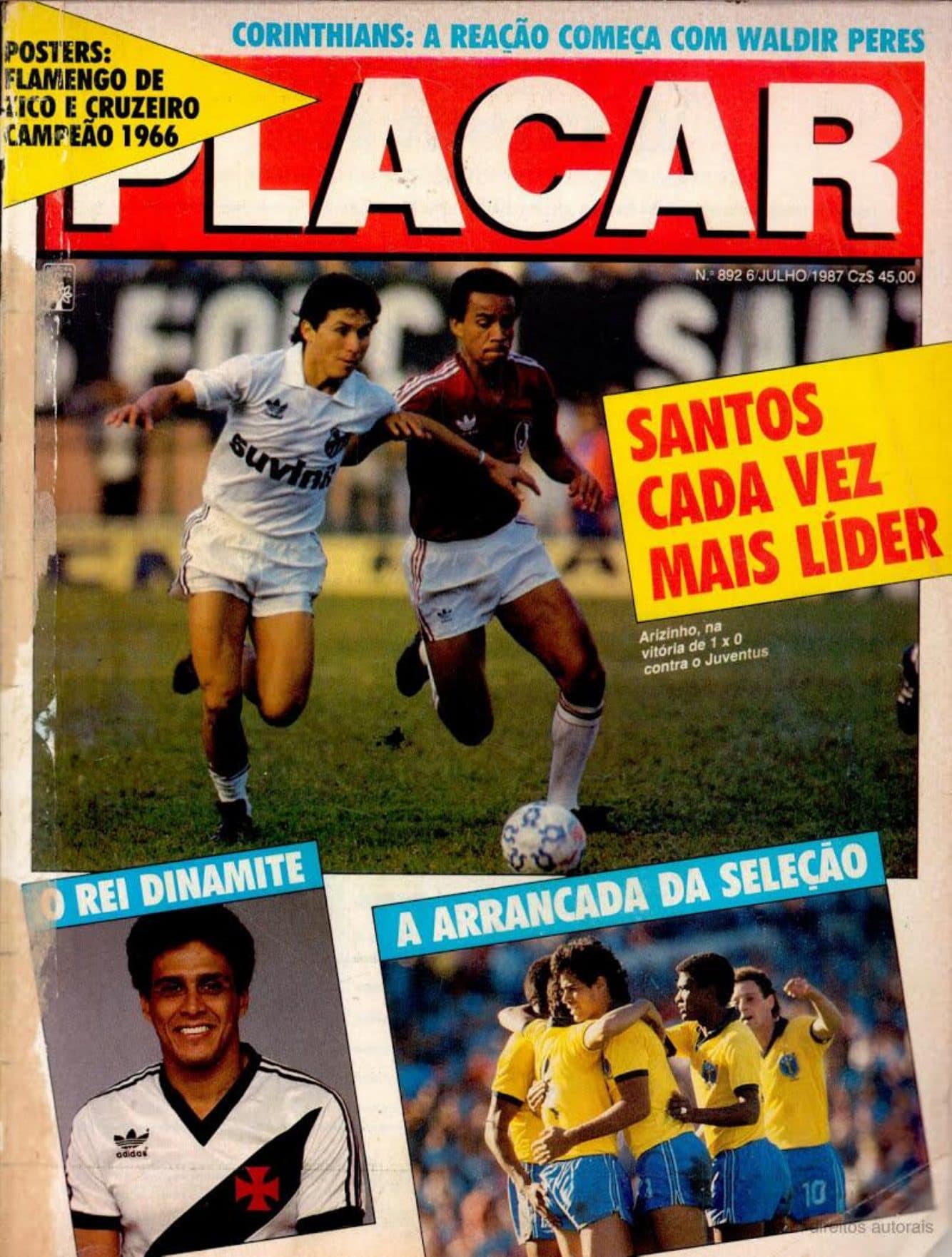 Capa da edição Santos cada vez mais líder da revista PLACAR
