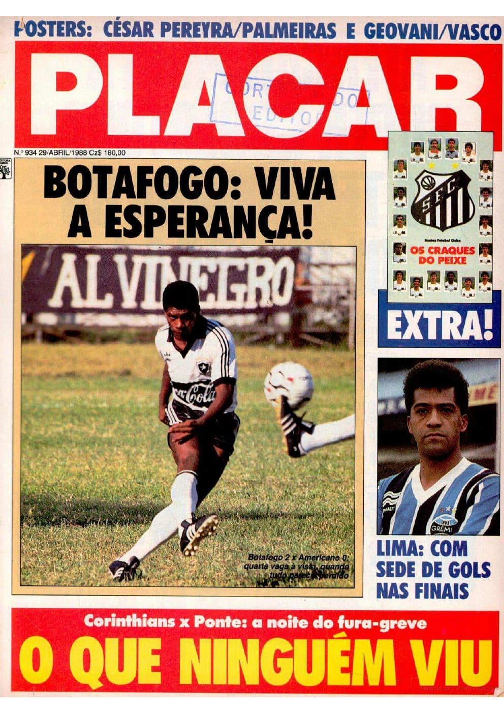 Capa da edição Nº 934 da revista PLACAR