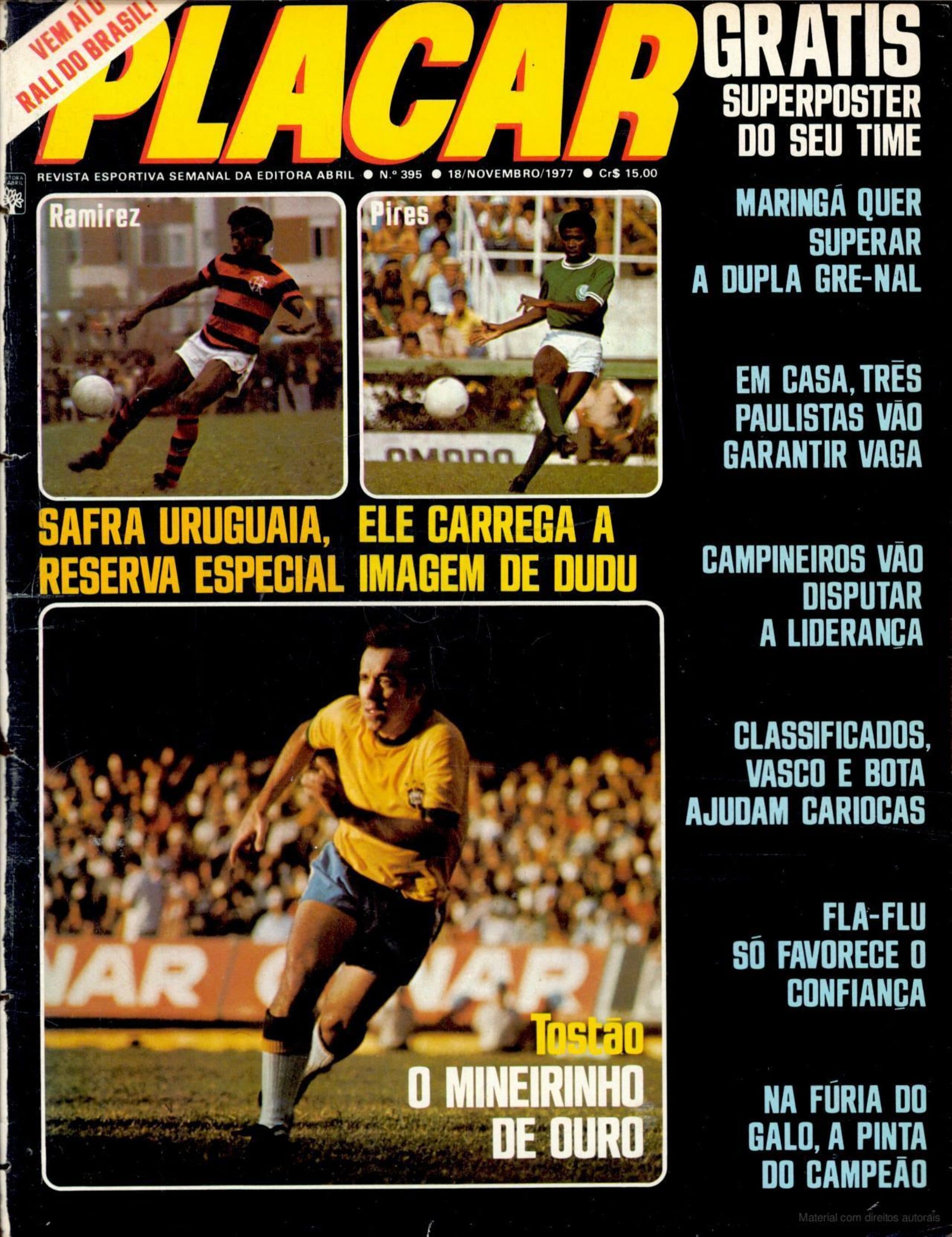 Capa da edição Tostão O Mineirinho De Ouro da revista PLACAR