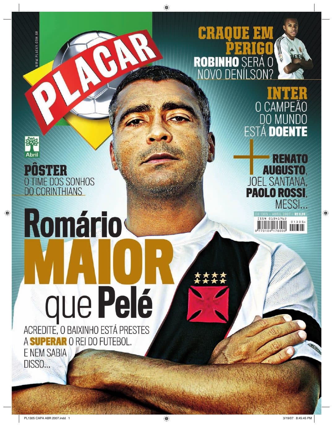Capa da edição Nº 1305 da revista PLACAR