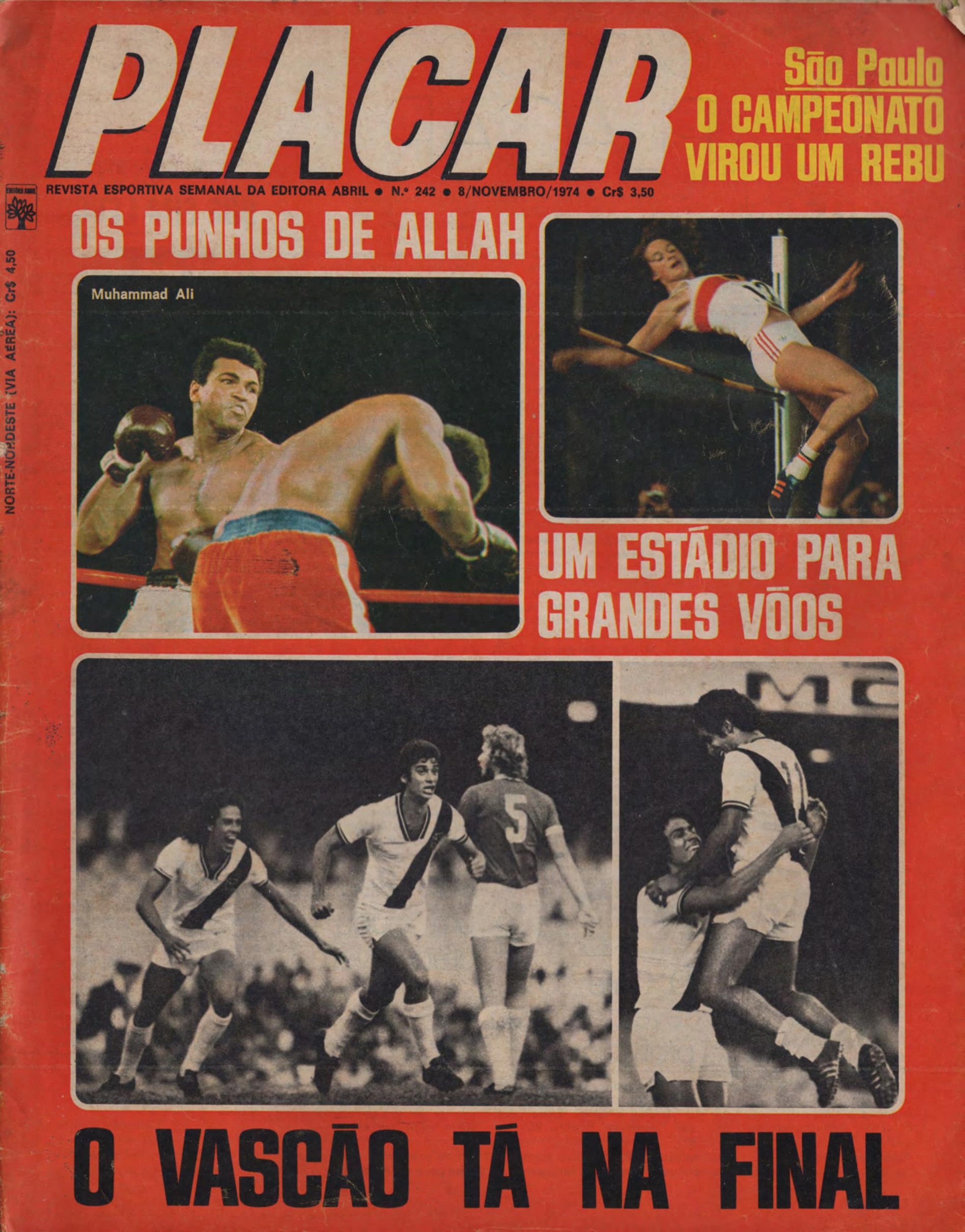 Capa da edição O Vascão Tá Na Final da revista PLACAR