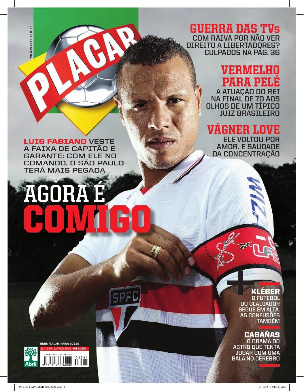 Capa da edição Nº 1364 da revista PLACAR