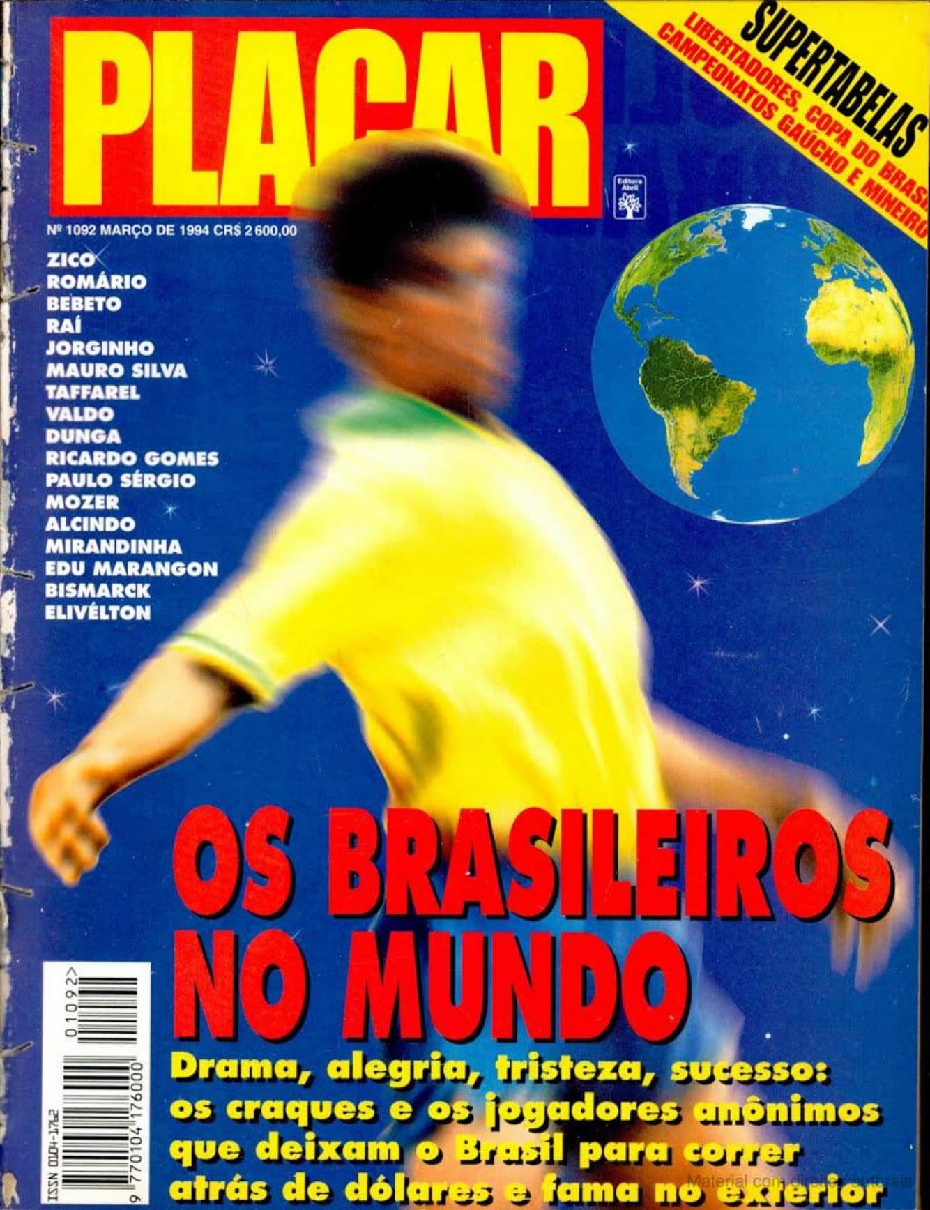 Capa da edição Nº 1092 da revista PLACAR