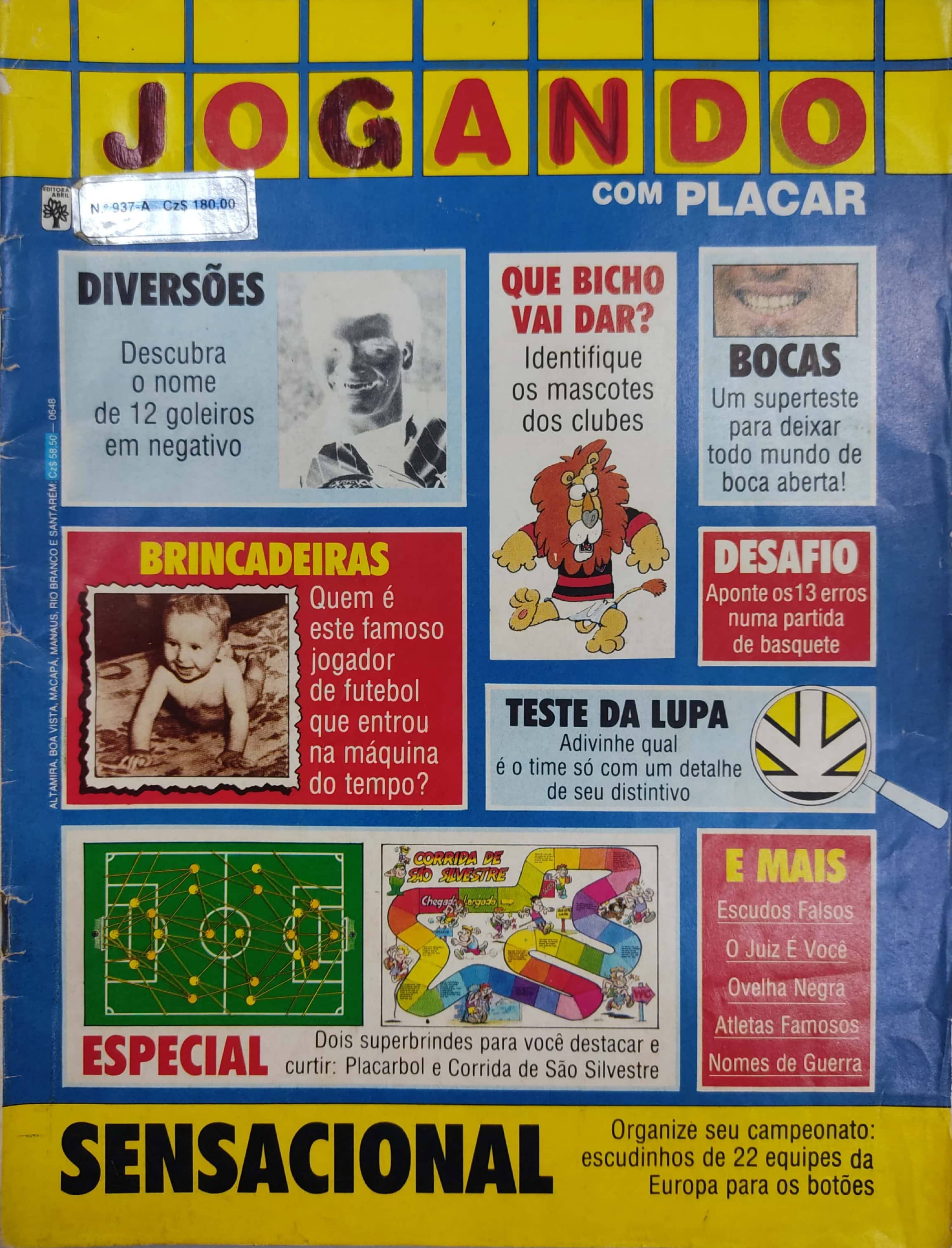 Capa da edição Nº 937A da revista PLACAR