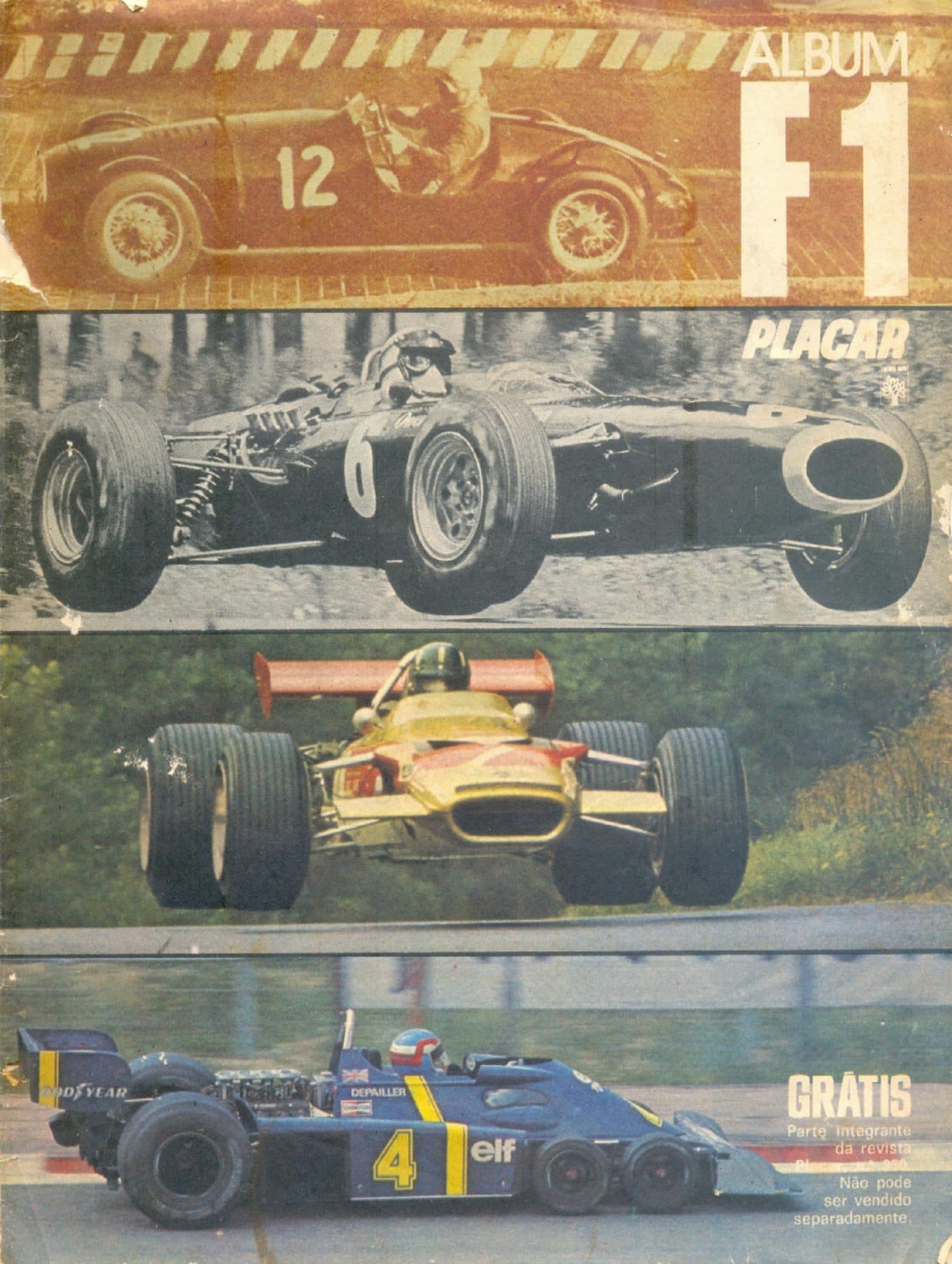 Capa da edição Placar Álbum F1 1976 da revista PLACAR