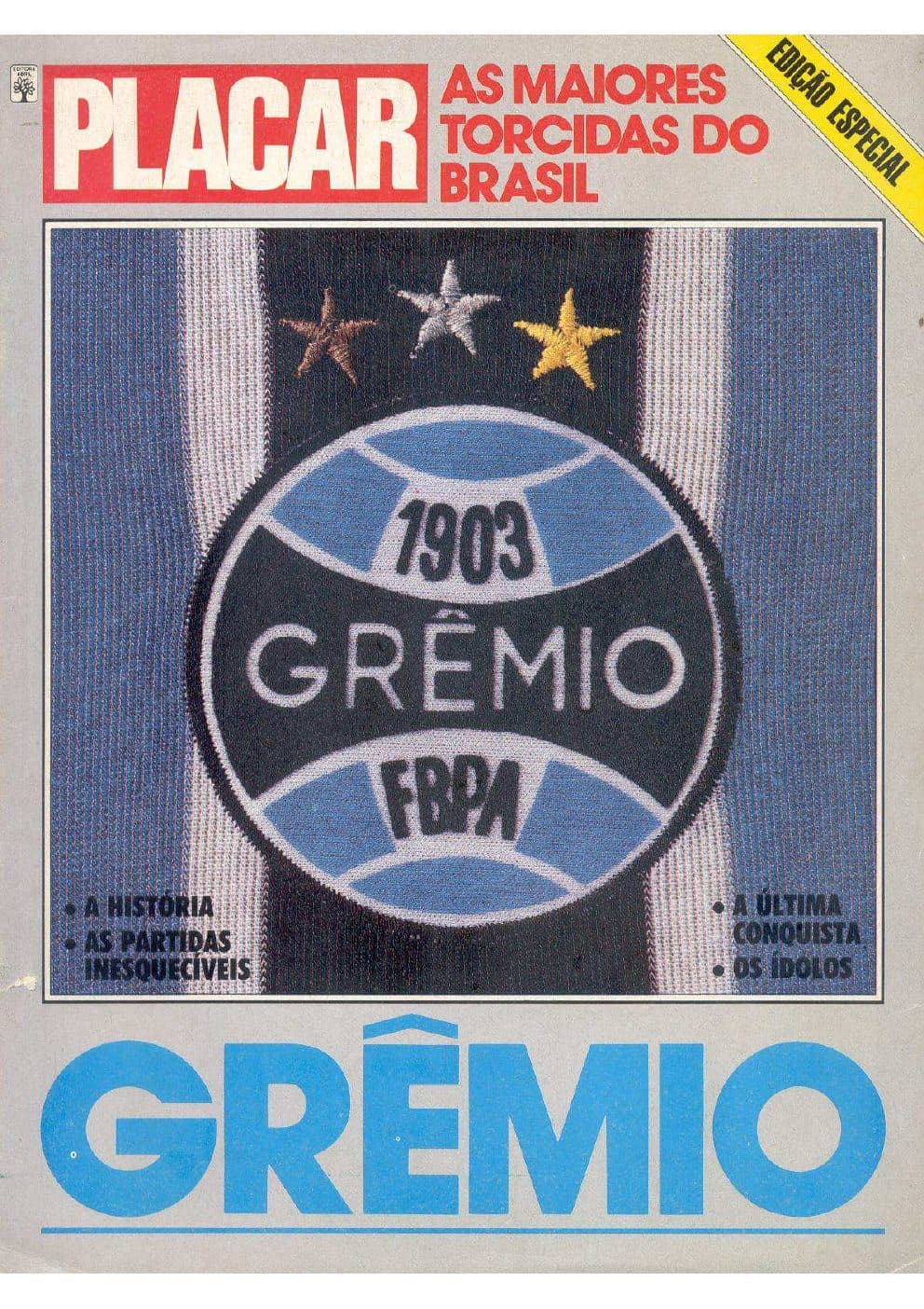 Capa da edição 1989 da revista PLACAR