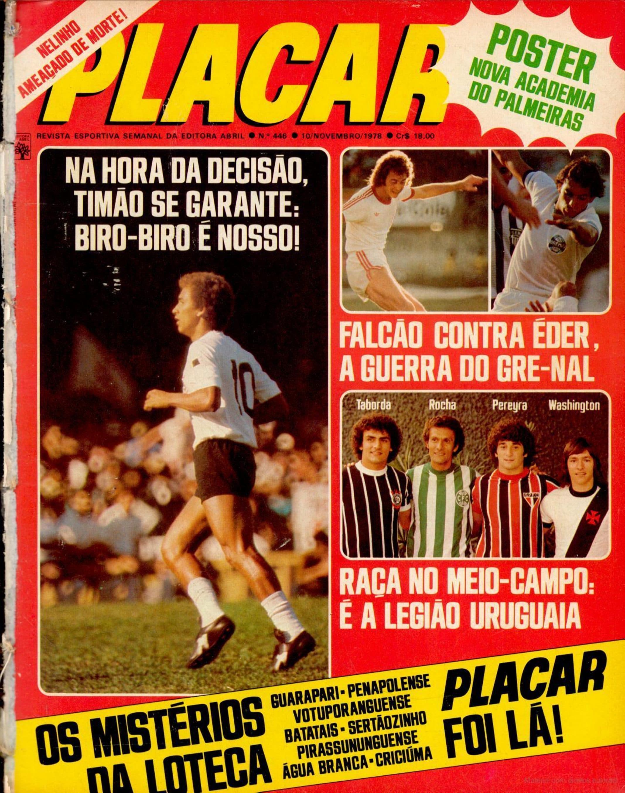 Capa da edição Na hora da decisão, Timão se garante: Biro-Biro é nosso! da revista PLACAR