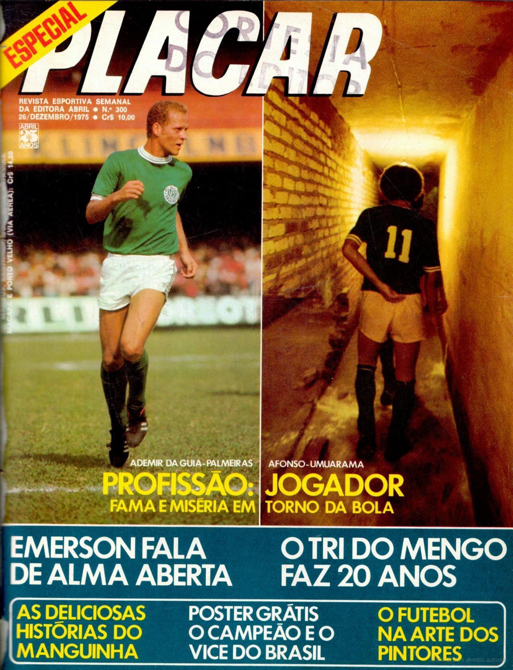 Capa da edição Profissão: Jogador da revista PLACAR