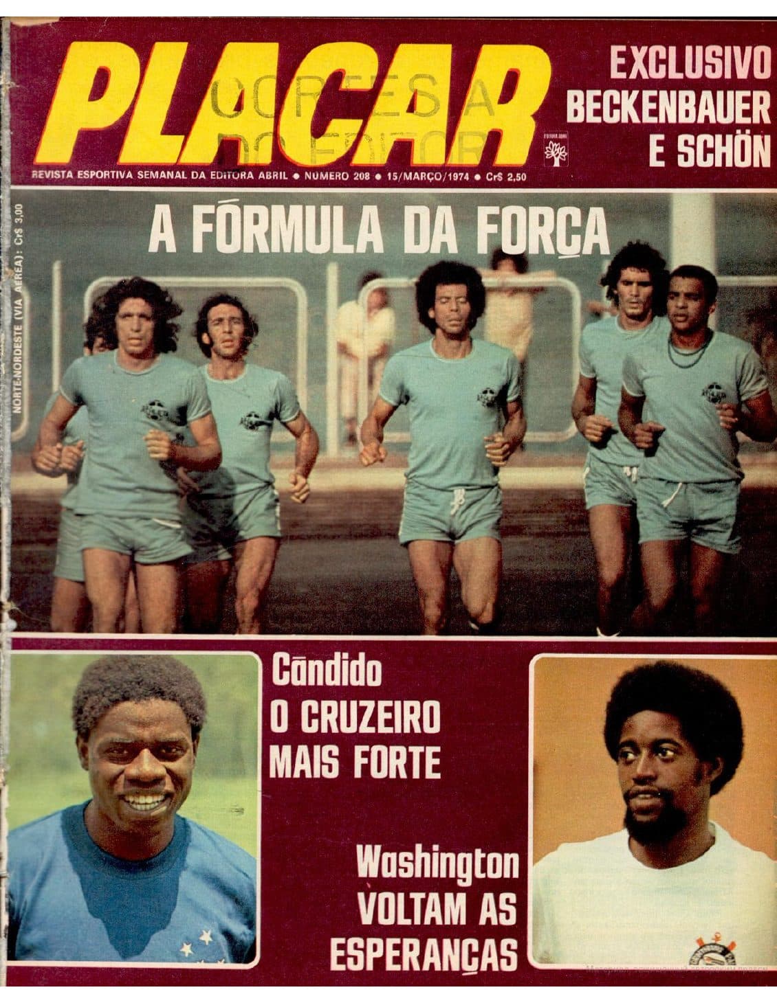 Capa da edição A Fórmula da Força da revista PLACAR