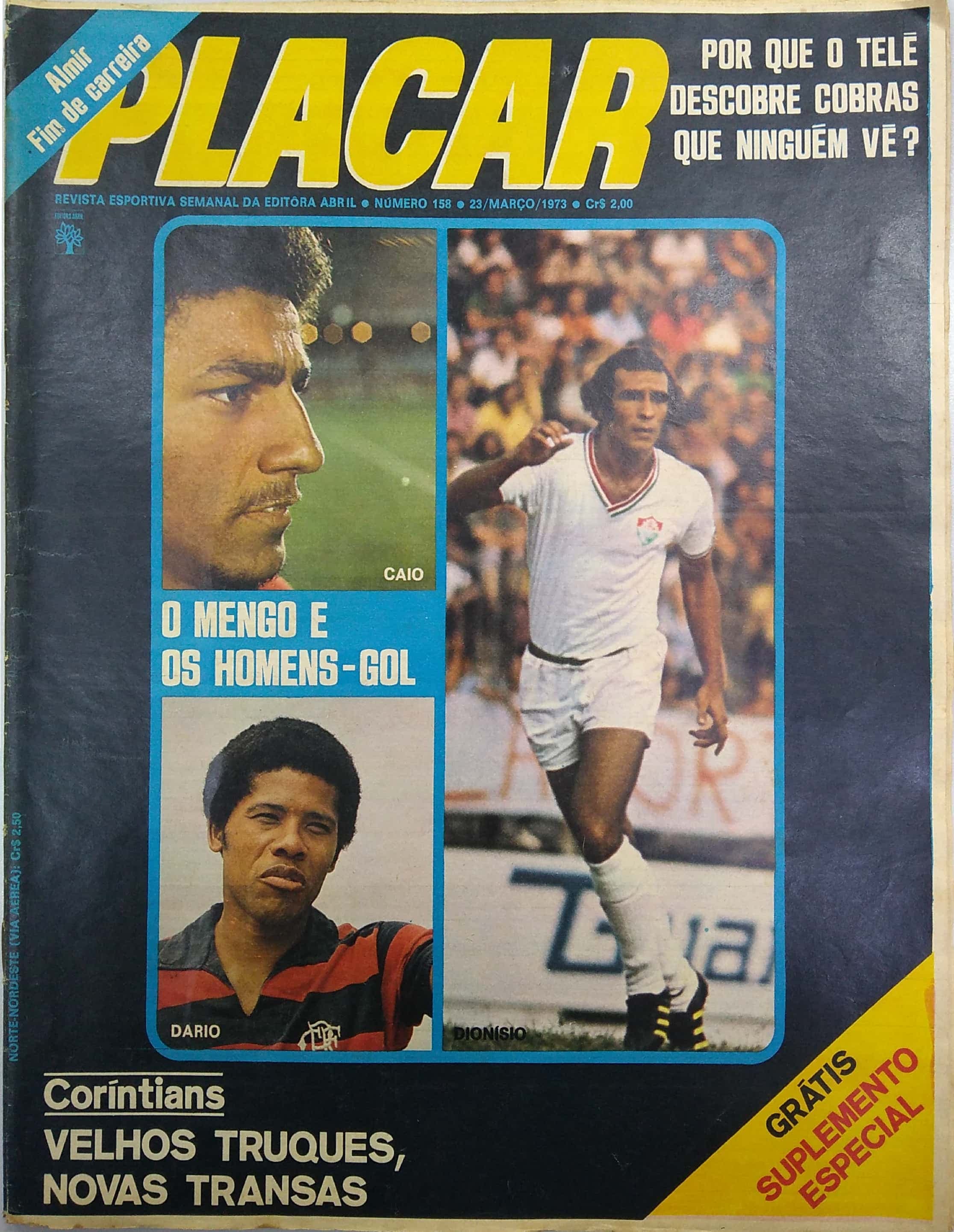 Capa da edição Almir: Fim de carreira da revista PLACAR