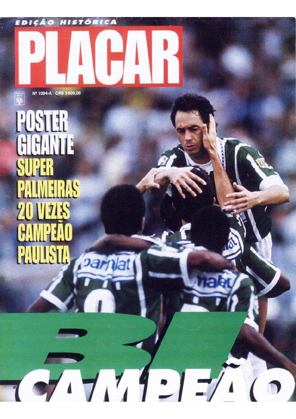 Capa da edição Nº 1094A da revista PLACAR