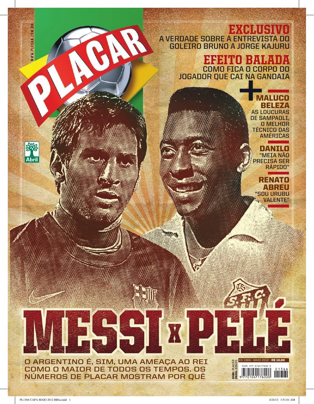 Capa da edição Nº 1366 da revista PLACAR