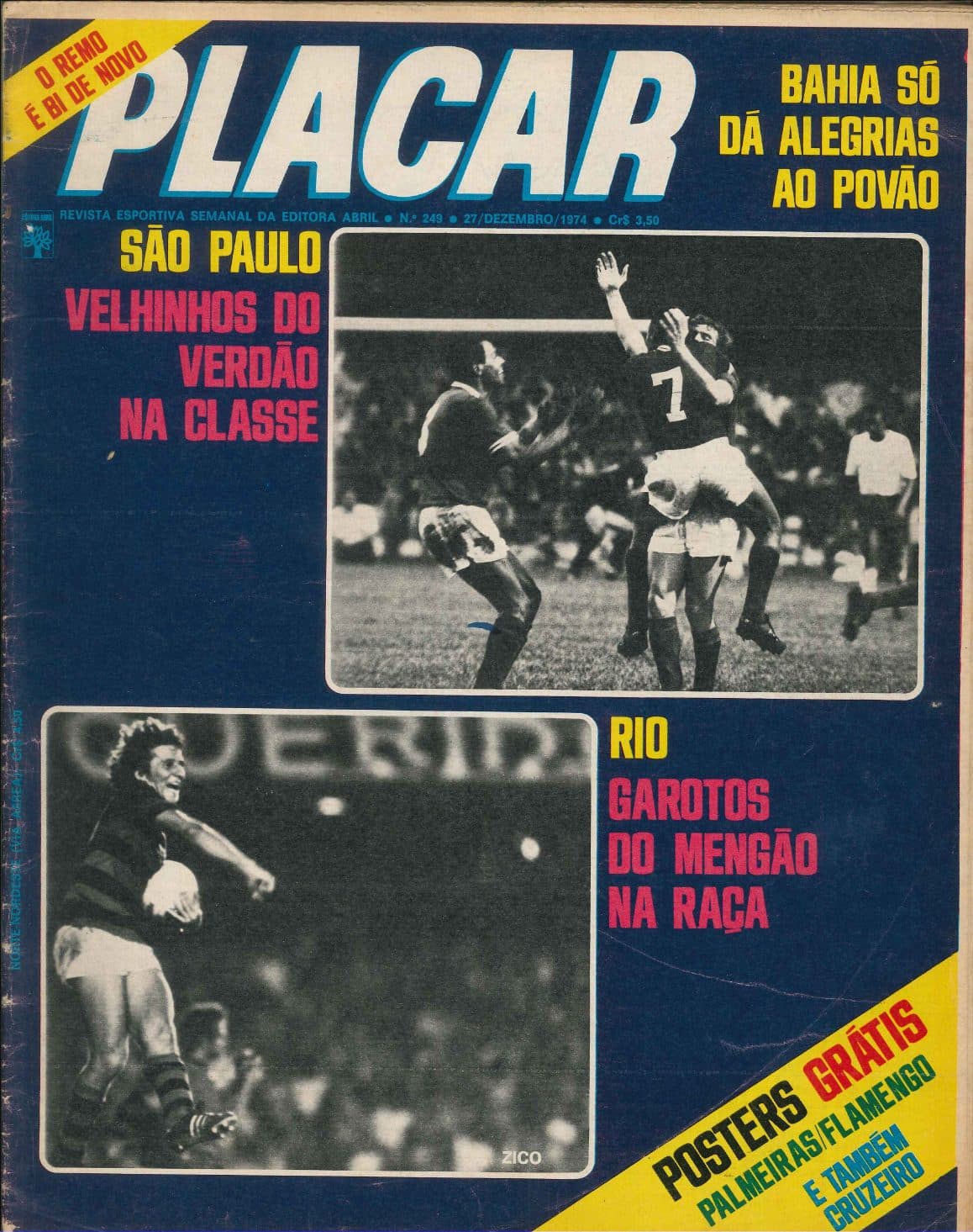 Capa da edição O Remo é bi de novo da revista PLACAR