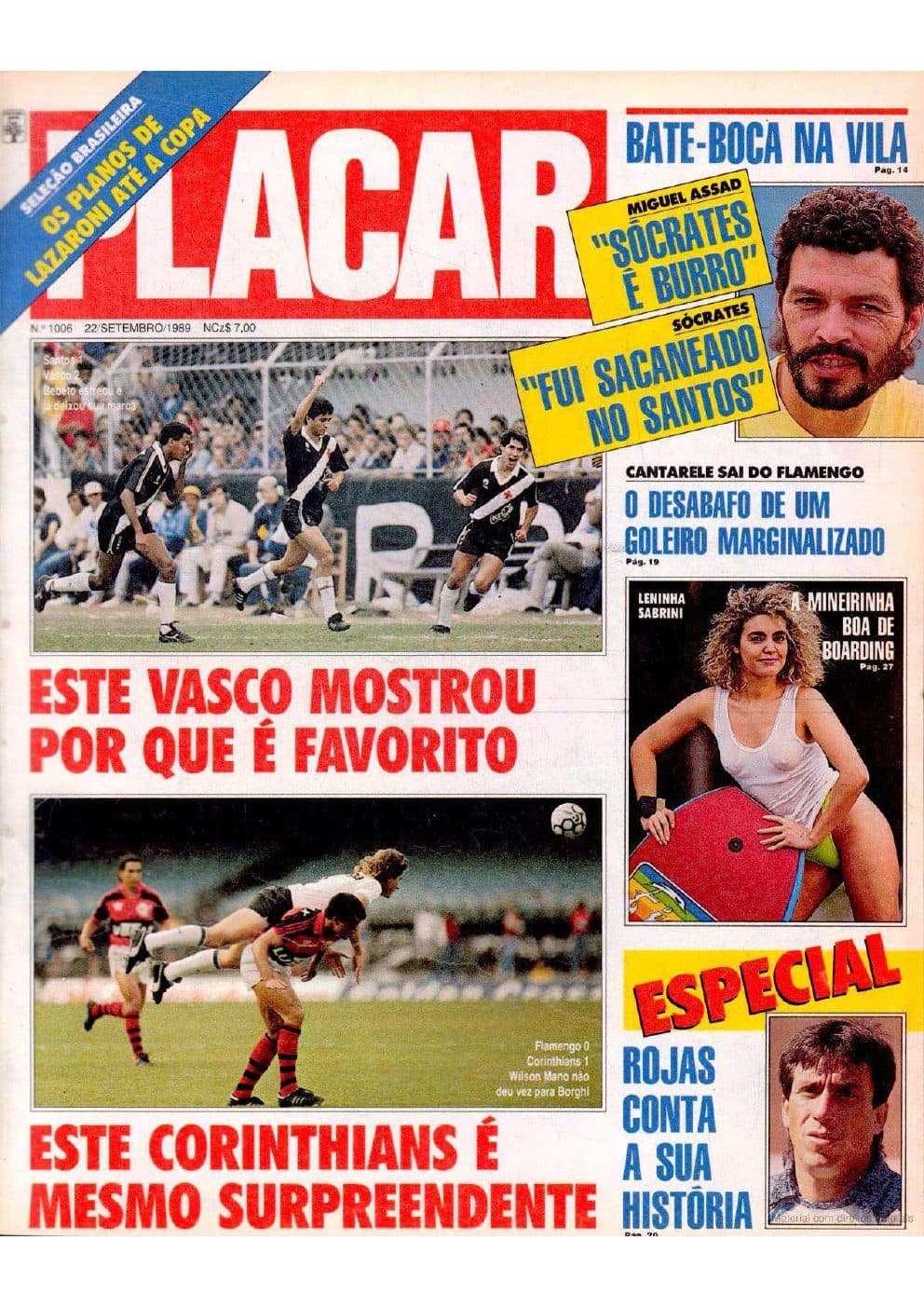 Capa da edição Nº 1006 da revista PLACAR