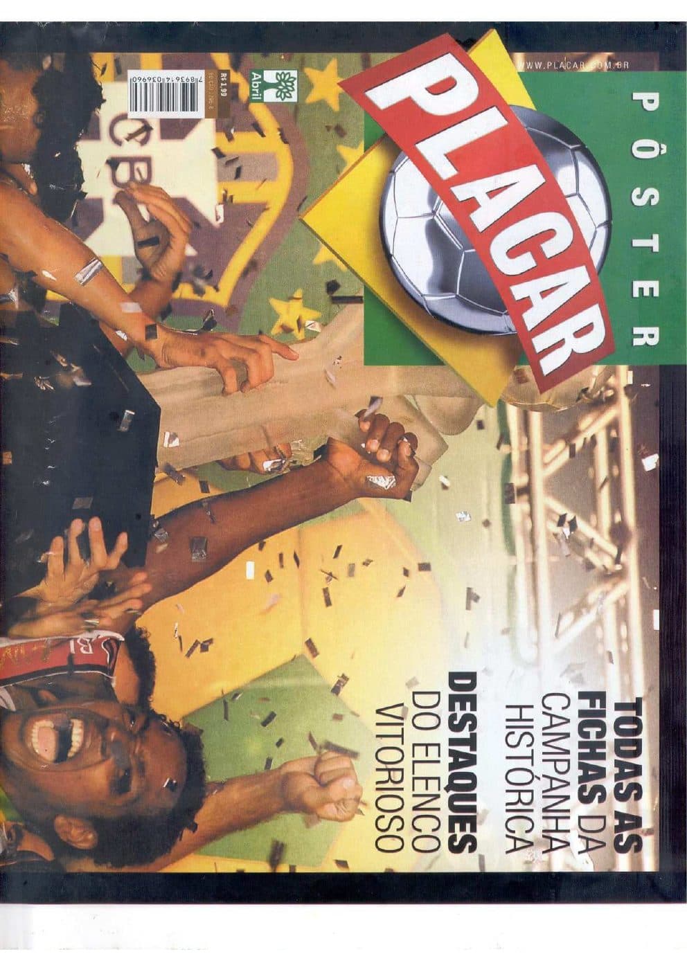 Capa da edição Nº 1296B da revista PLACAR