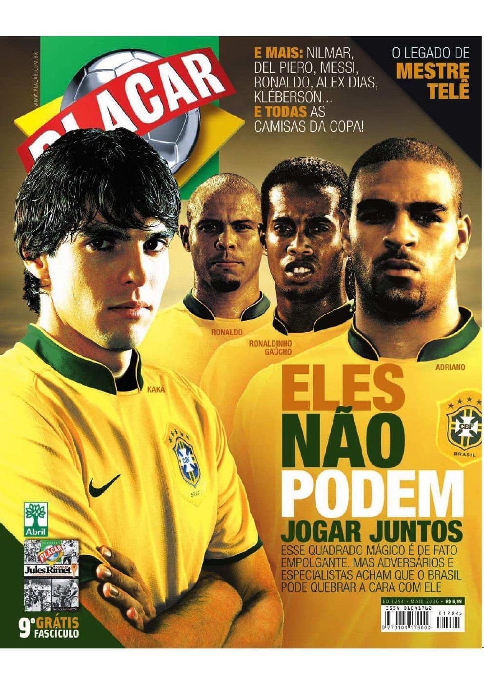 Capa da edição Nº 1294 da revista PLACAR