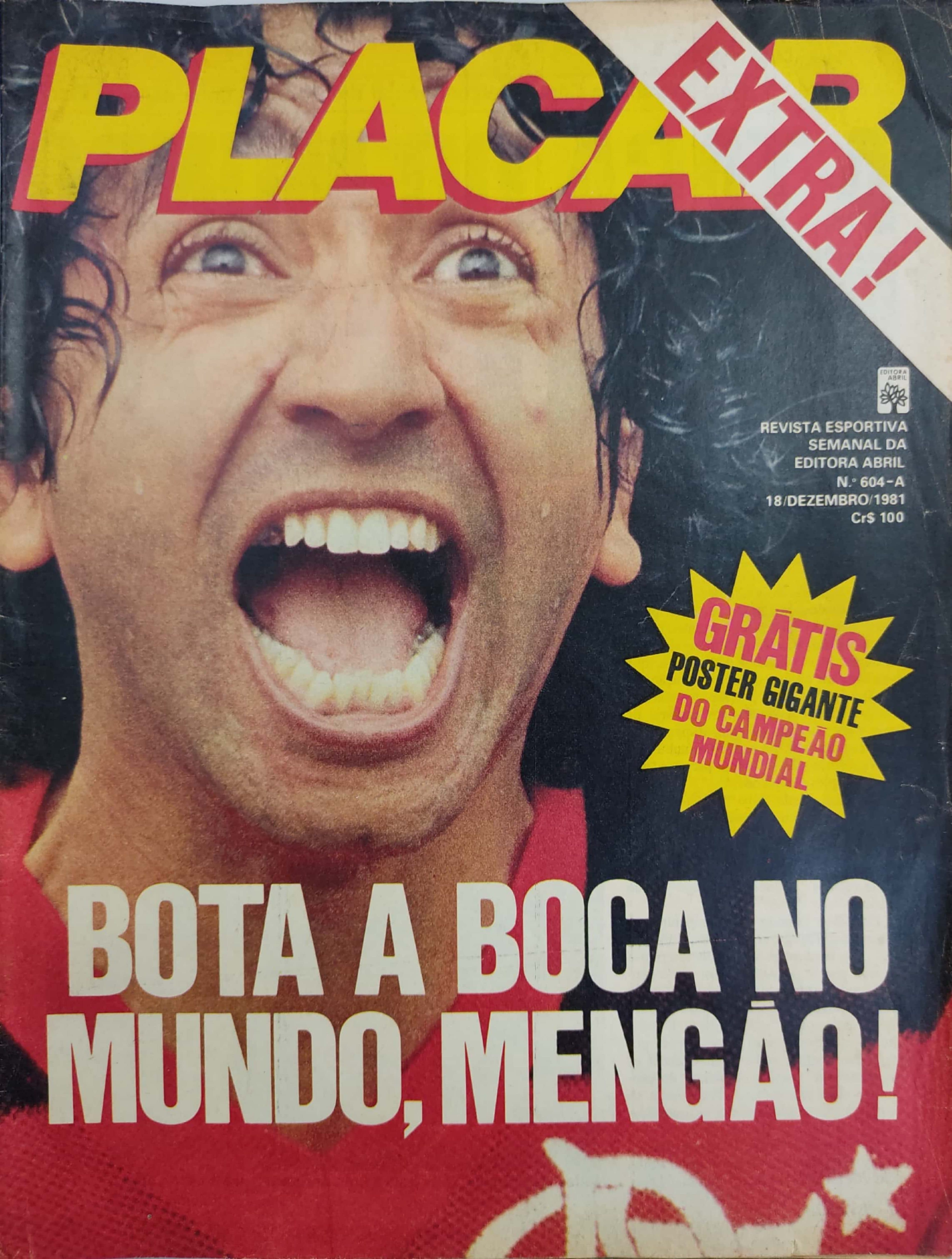 Capa da edição Flamengo Campeão Mundial 81 da revista PLACAR