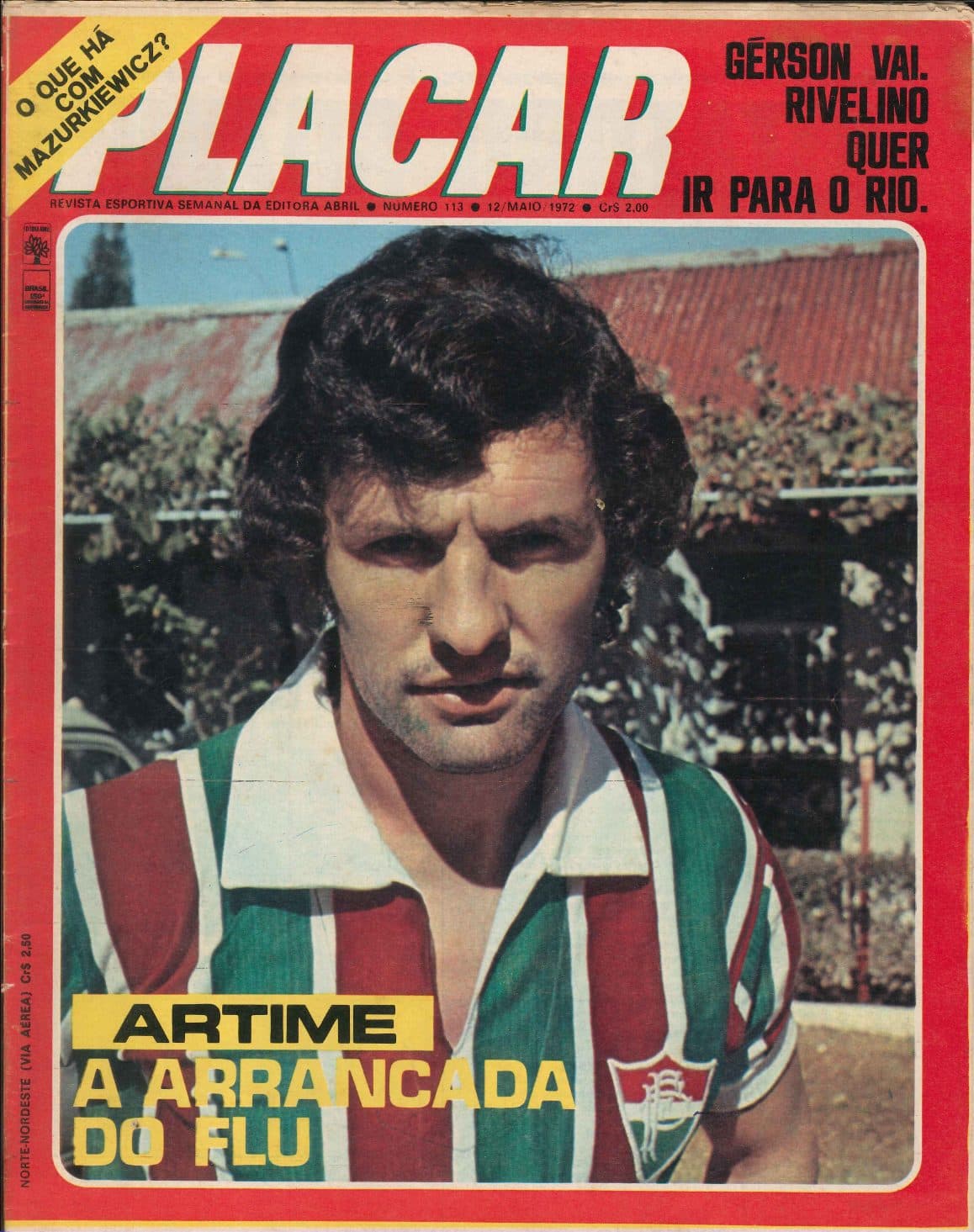 Capa da edição A ARRANCADA DO FLU da revista PLACAR