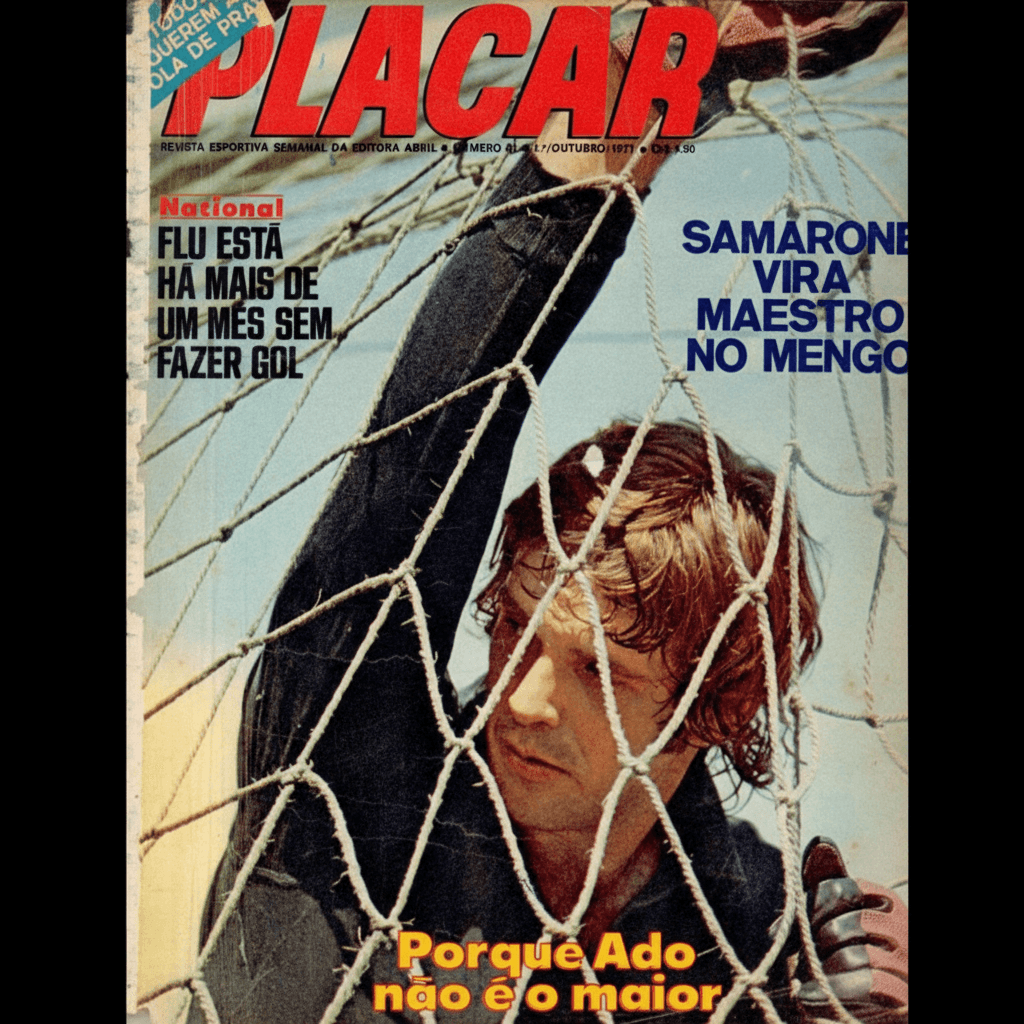 Capa da edição Porque Ado não é o maior da revista PLACAR