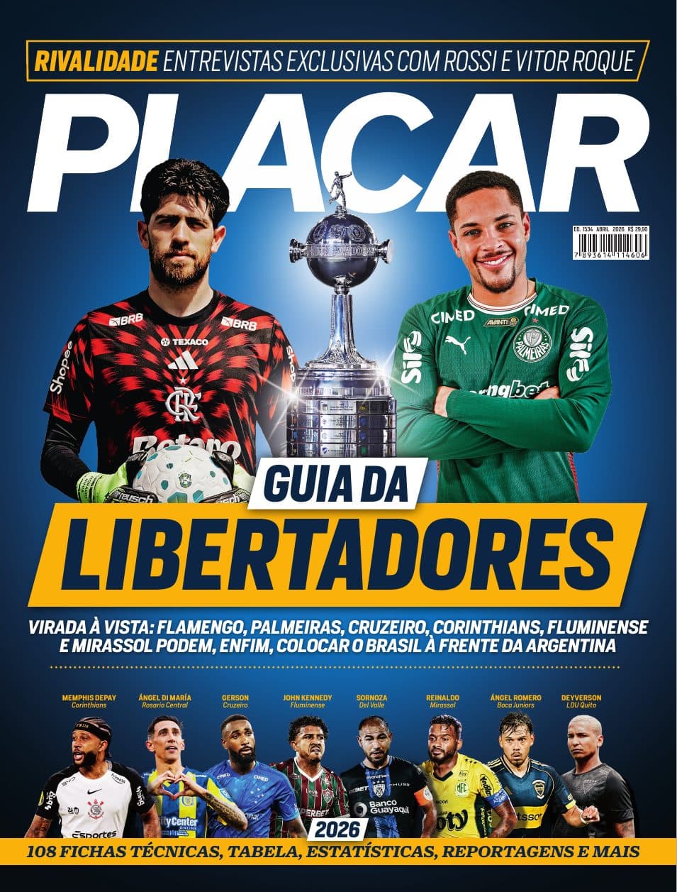 Capa da edição: Guia da Libertadores