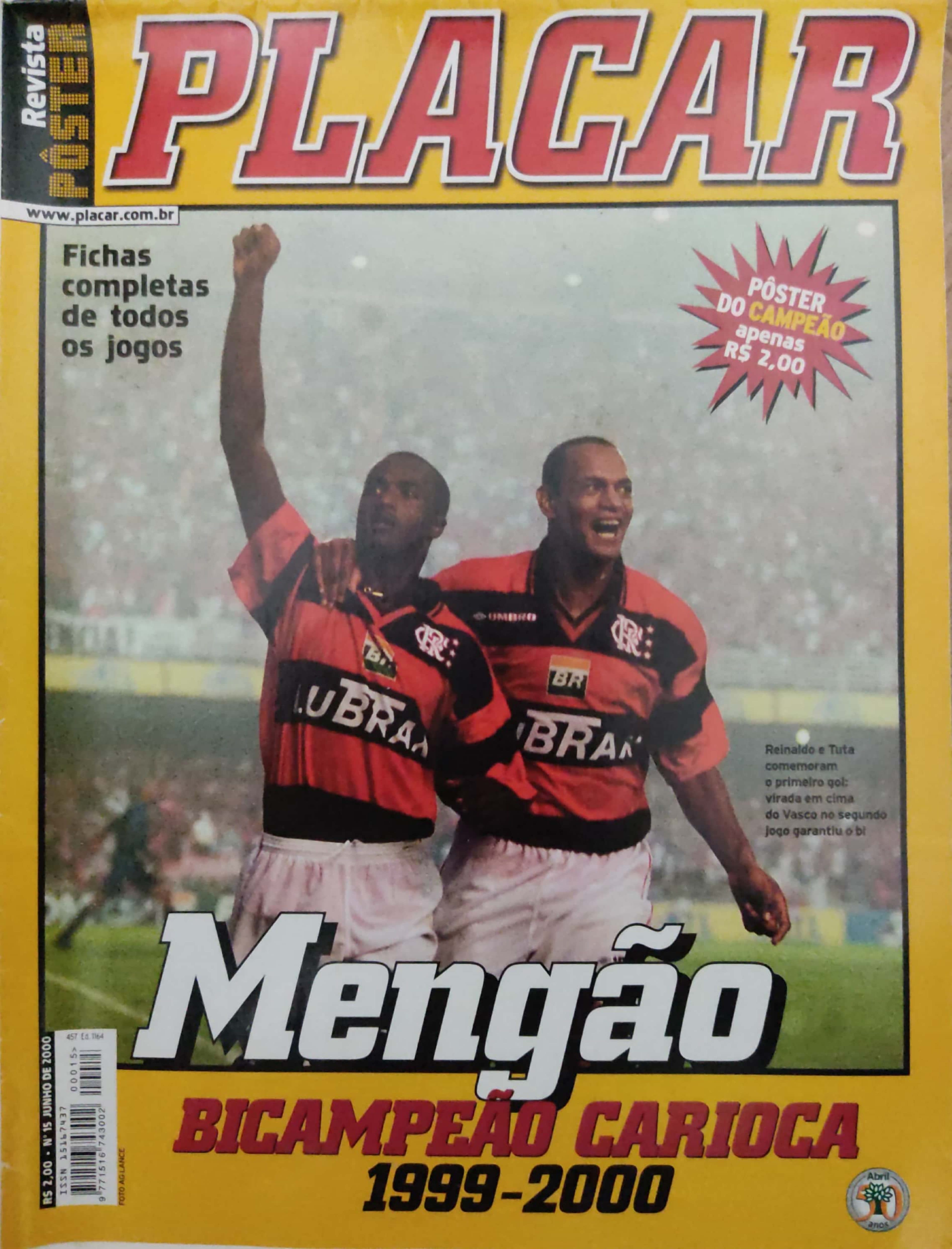 Capa da edição: 2000-EDIÇÃO E. Nº 15 - Flamengo Campeão Carioca 2000