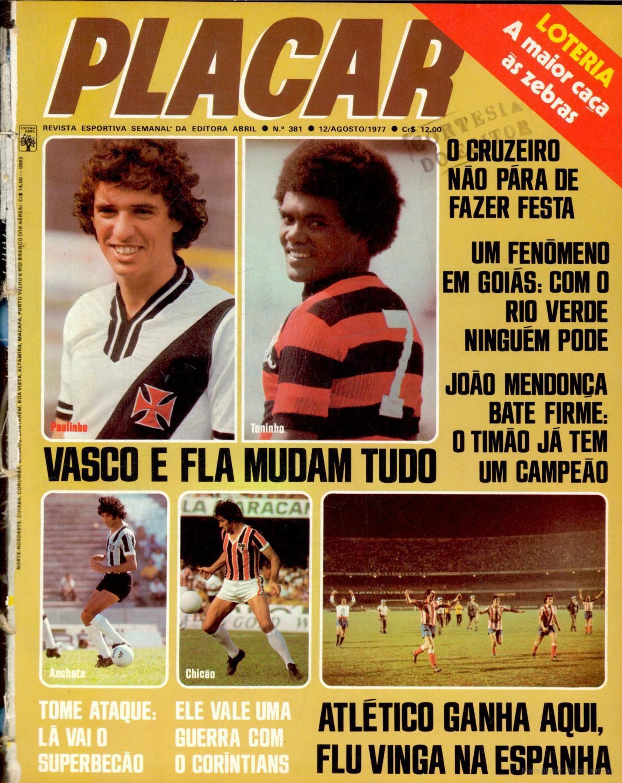 Capa da edição VASCO E FLA MUDAM TUDO da revista PLACAR