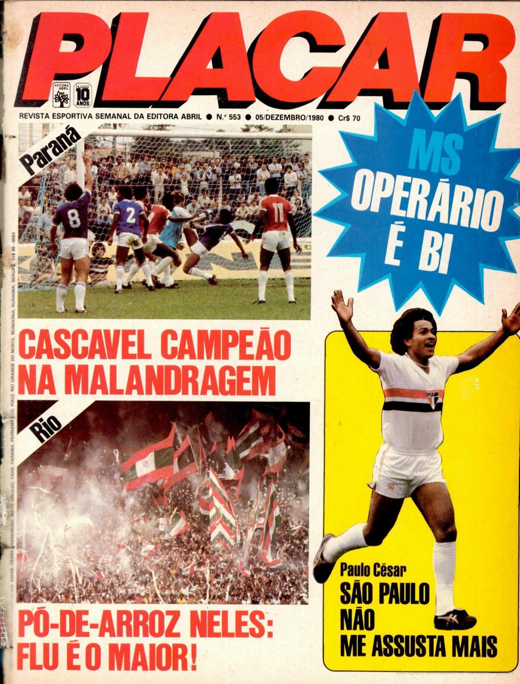 Capa da edição Cascavel Campeão na Malandragem da revista PLACAR