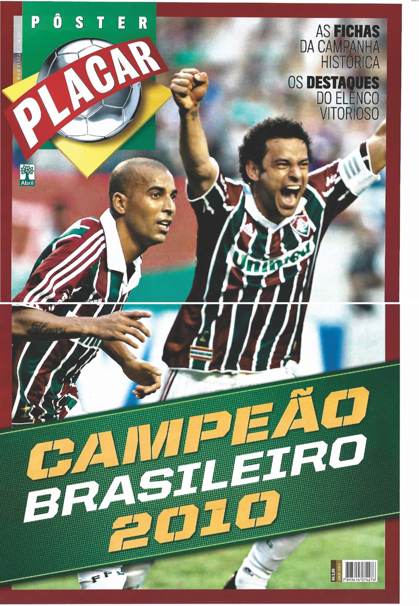 Capa da edição 2010-EDIÇÃO Fluminense Campeão Brasileiro da revista PLACAR
